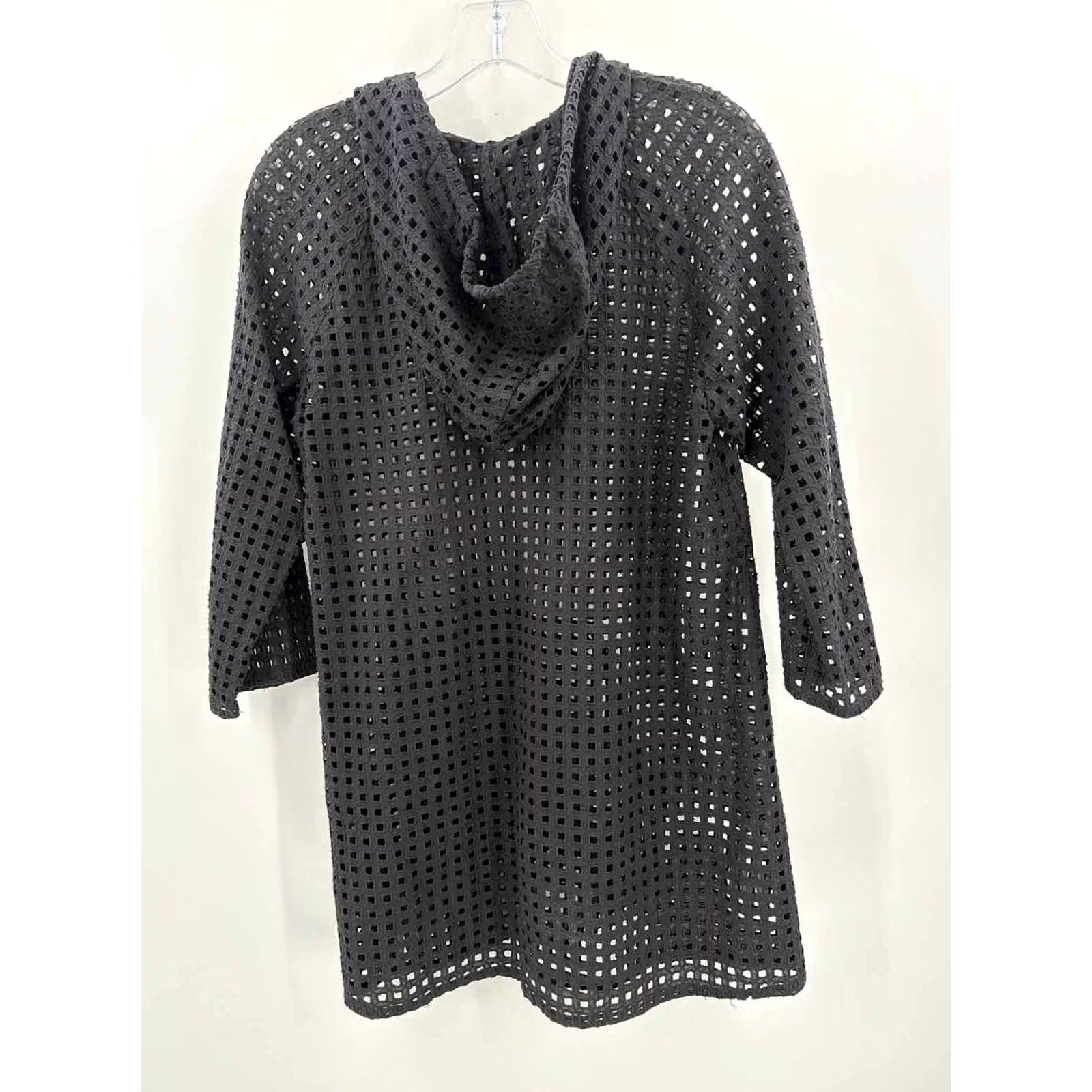 Zimmermann VINTAGE Pre-Owned Zimmermann Black Size 0 Hooded Coverup Size ONE SIZE - 2 Thumbnail
