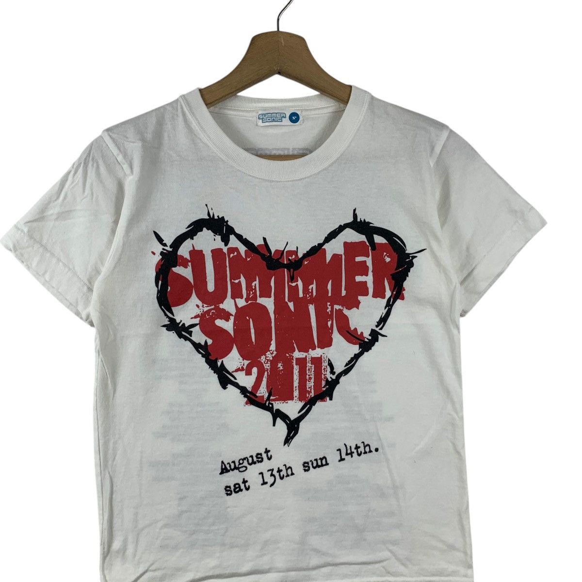 Vintage SUMMER SONIC 2011 Red Hot Chilli Peppers Headlines Tee Size US S / EU 44-46 / 1 - 3 Thumbnail
