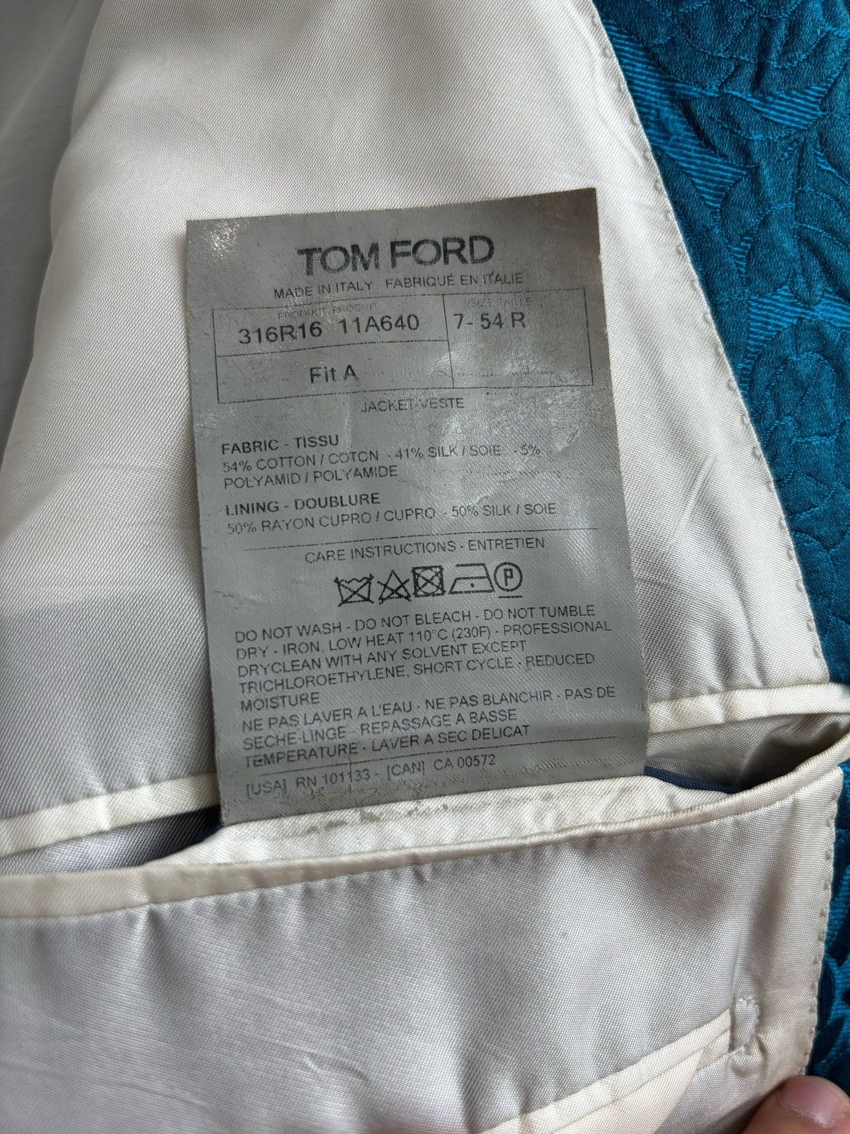 Tom Ford Tom Ford Floral Brocade Windsor Blazer Size US L / EU 52-54 / 3 - 11 Thumbnail