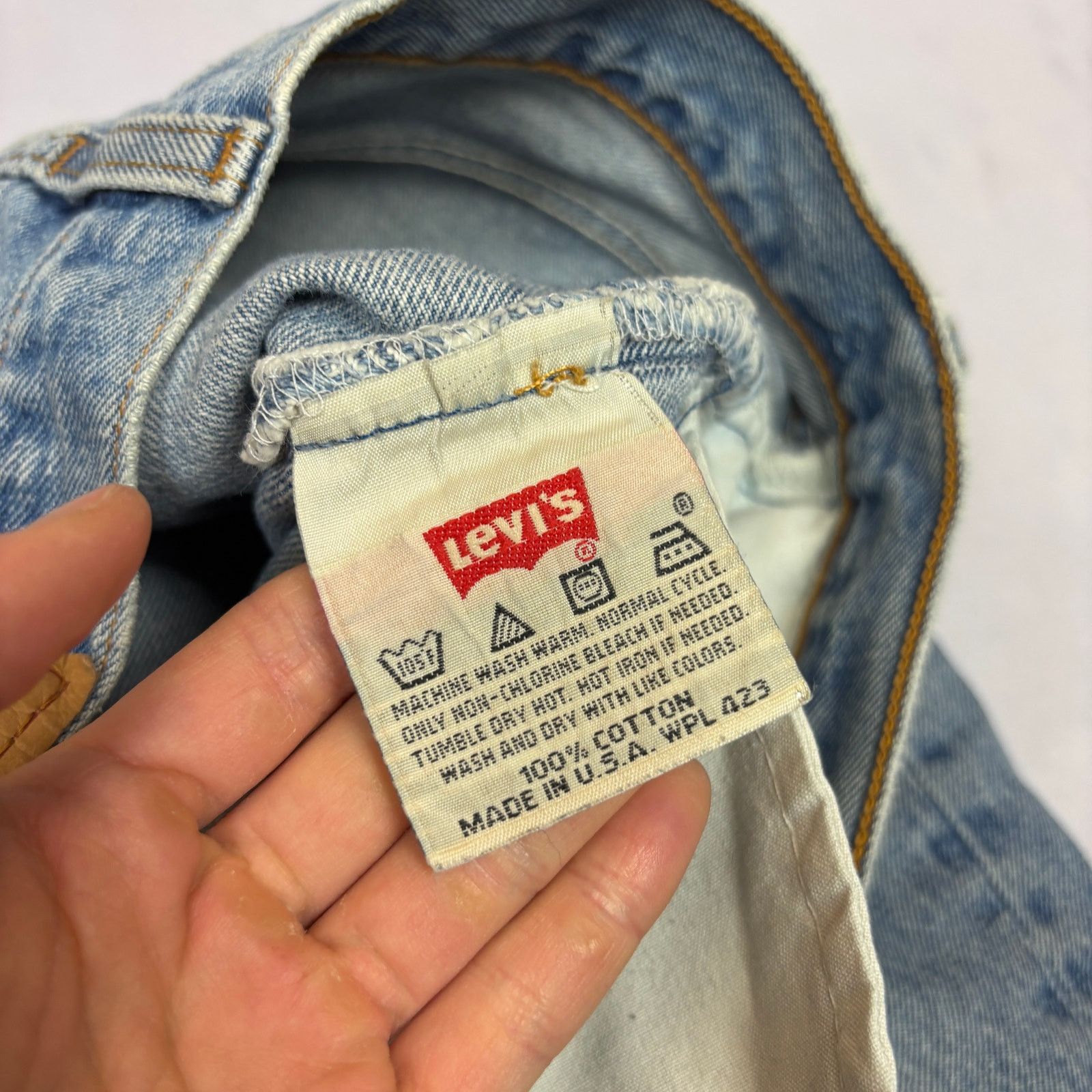 Levi's Vintage 90s Levi's 501 Straight Leg Jeans 31x29 Size US 31 - 5 Thumbnail