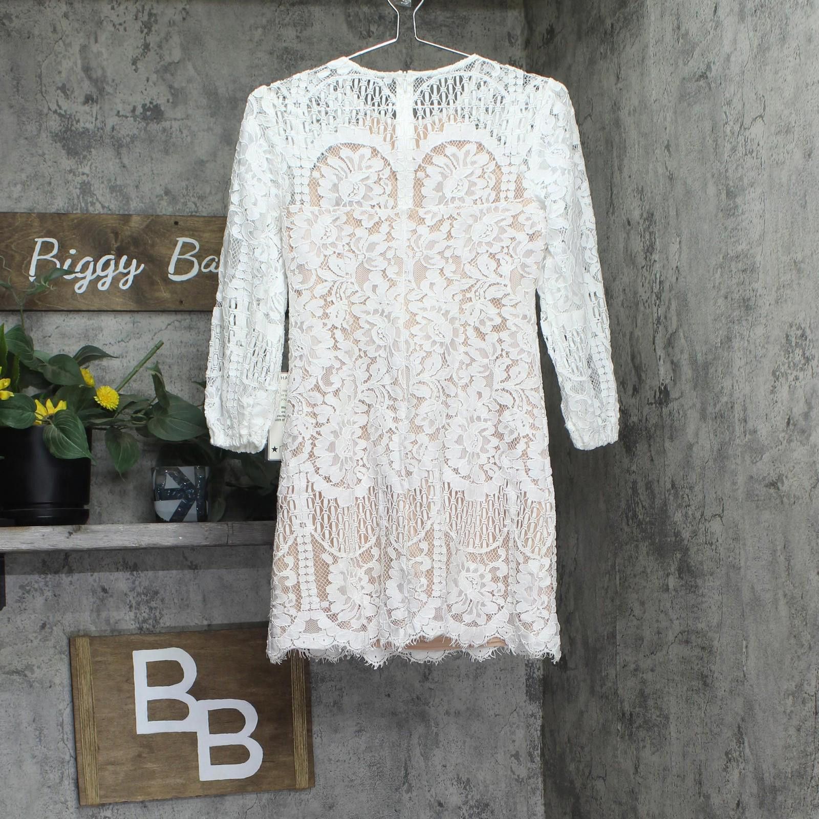 Vince Camuto Vince Camuto Shift Dress Ivory Off White / Beige Brown 2p Size XS / US 0-2 / IT 36-38 - 2 Thumbnail