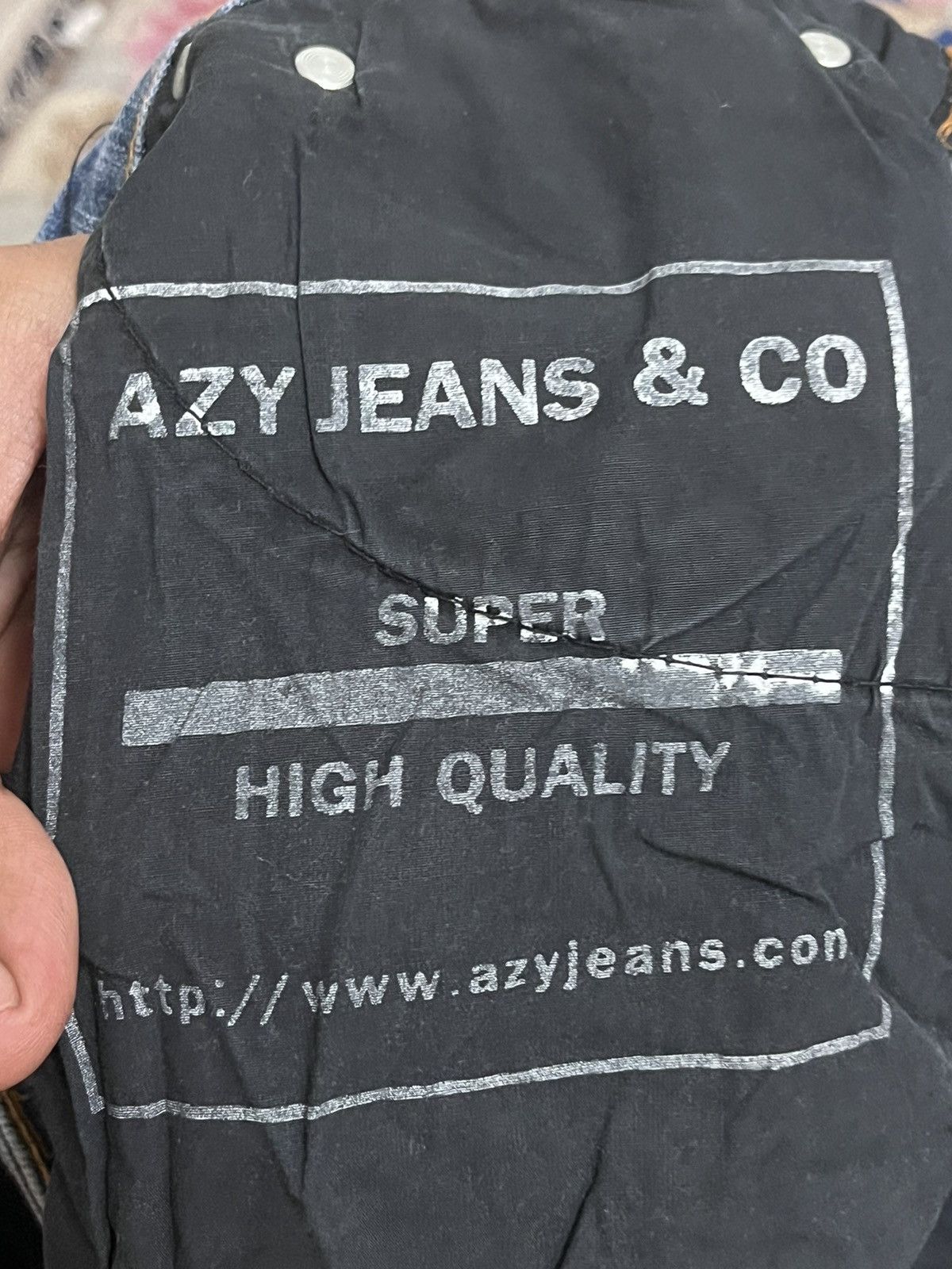 Japanese Brand Vintage AZY Jeans Distressed style jeans Size US 35 - 10 Thumbnail