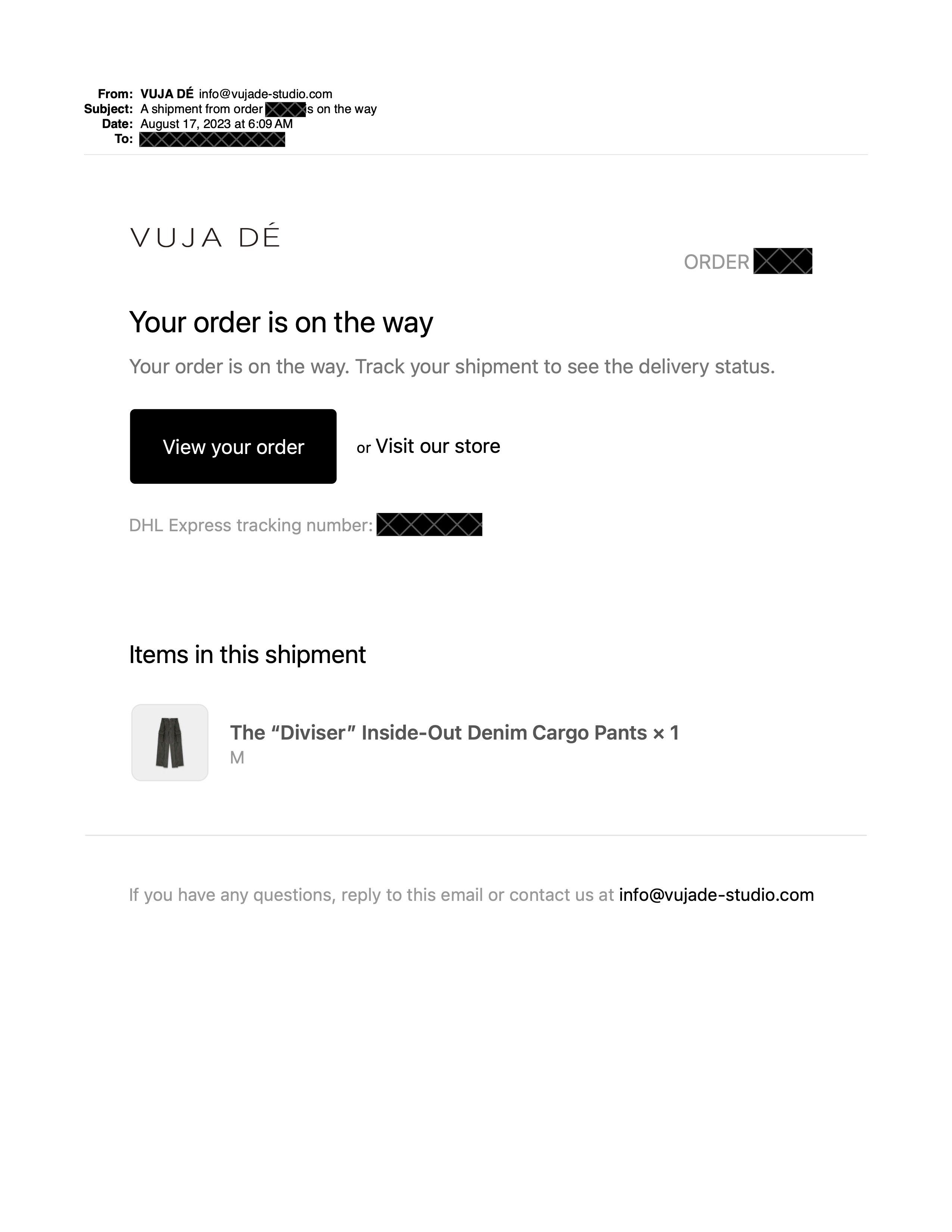 Vuja De Vuja Dé "Diviser" Inside-Out Denim Cargo Pants Size US 32 / EU 48 - 6 Thumbnail