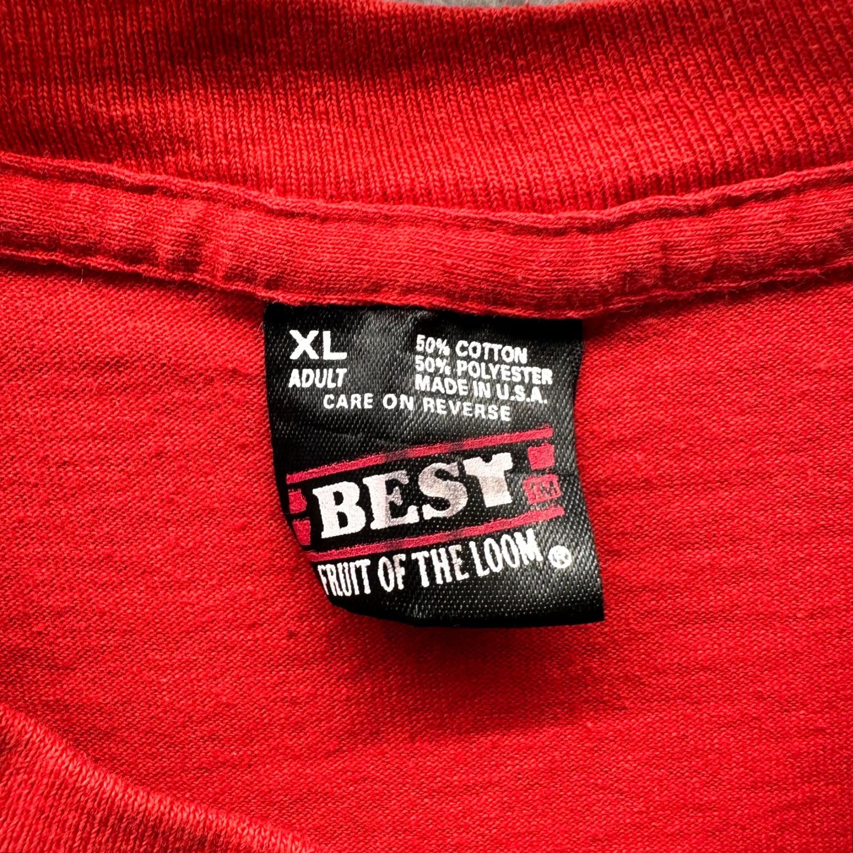 Fruit Of The Loom VINTAGE Fruit of the Loom Boy Scouts Shirt Mens XL Red 80s Classic School T-Shirt Short Sleeve Crew Neck Cotton Jersey Made in USA Size US XL / EU 56 / 4 - 5 Thumbnail