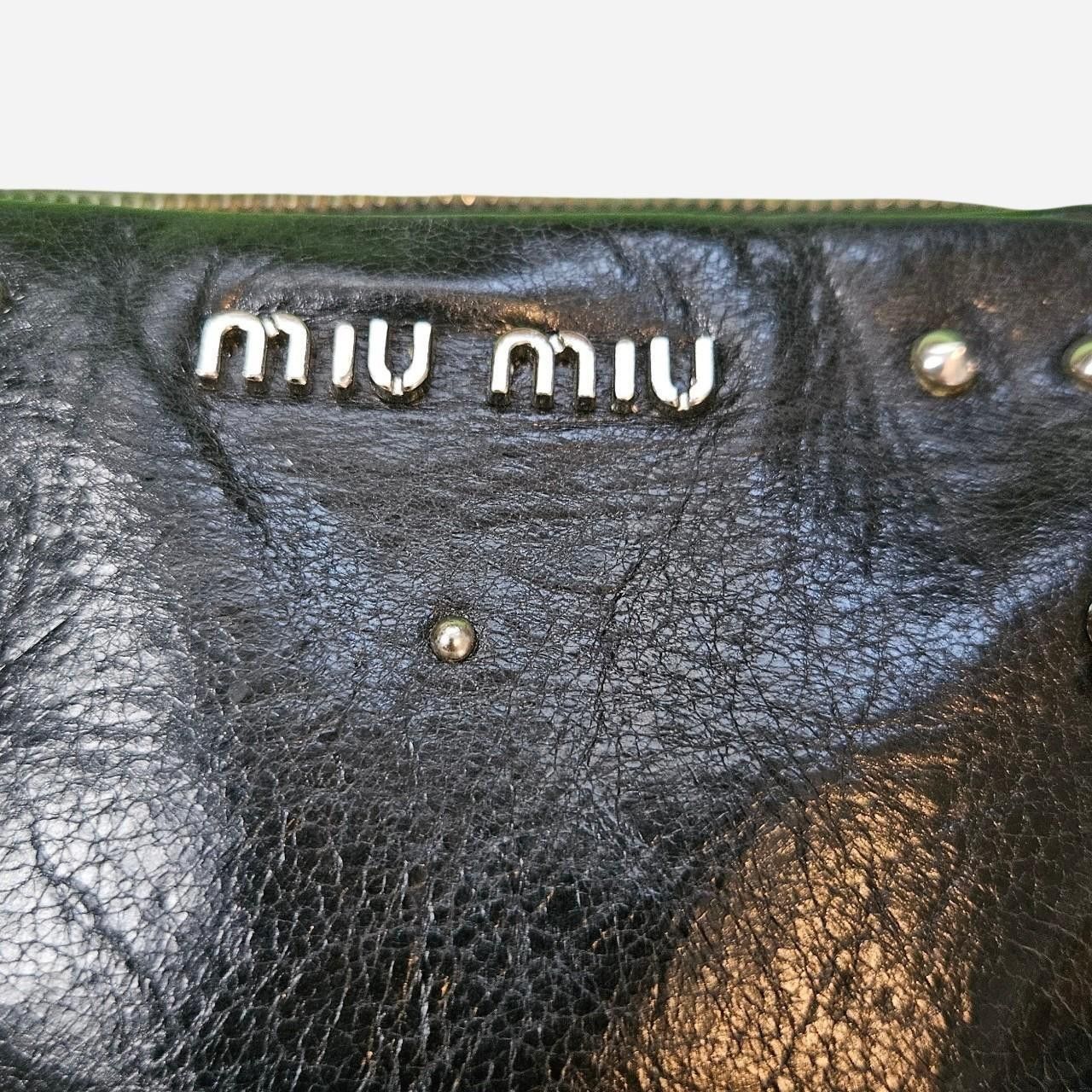 Miu Miu Vintage Miu Miu Leather Clutch Chain Bag Size ONE SIZE - 3 Thumbnail