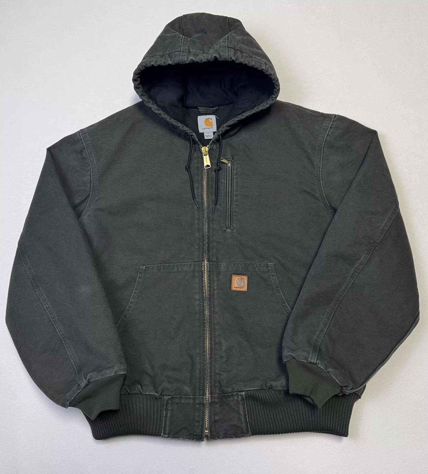 Carhartt Vintage Carhartt J130 101540 Hooded Jacket Green L Size US L / EU 52-54 / 3 - 2 Thumbnail