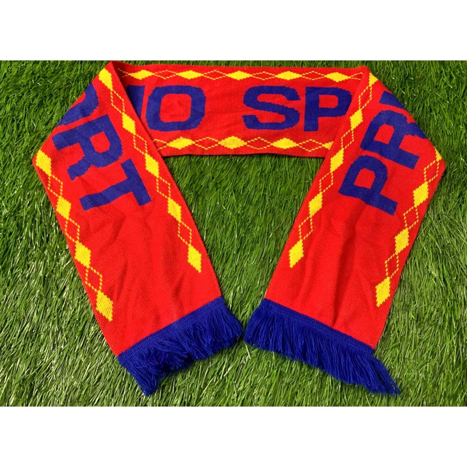 Vintage Official Product Scarf Mens One Size Red Blue Pattern: Solid Size ONE SIZE - 2 Thumbnail