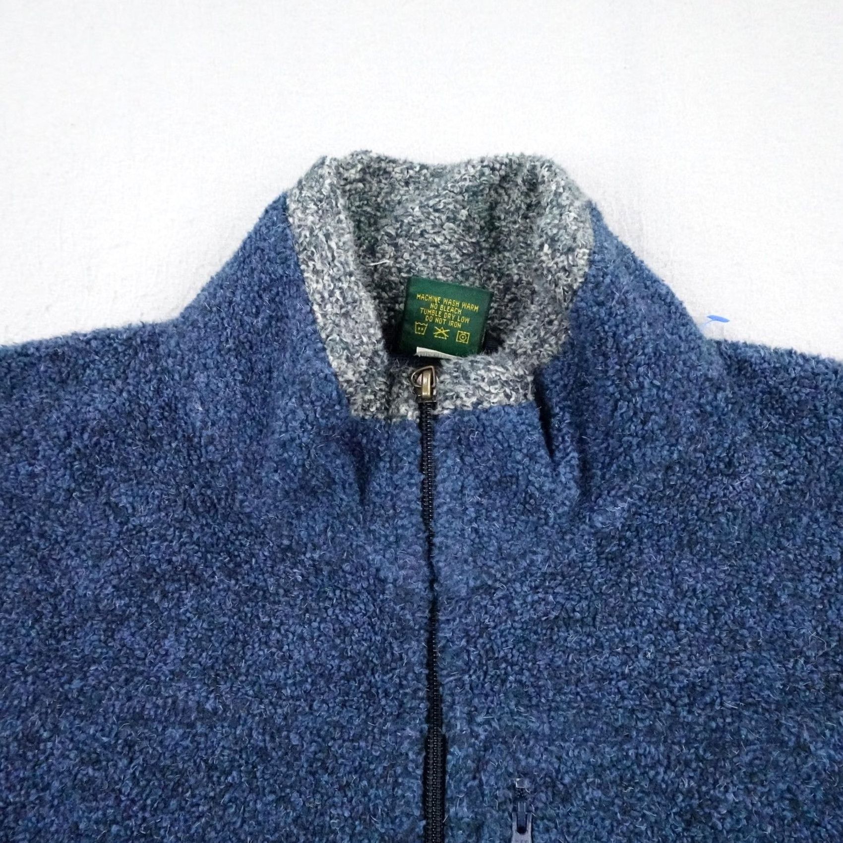 Vintage VINTAGE Cabela's Jacket Mens L Blue Full Zip Sherpa Fleece Deep Pile Wool? (Note: Wool not in original) Size US L / EU 52-54 / 3 - 2 Thumbnail