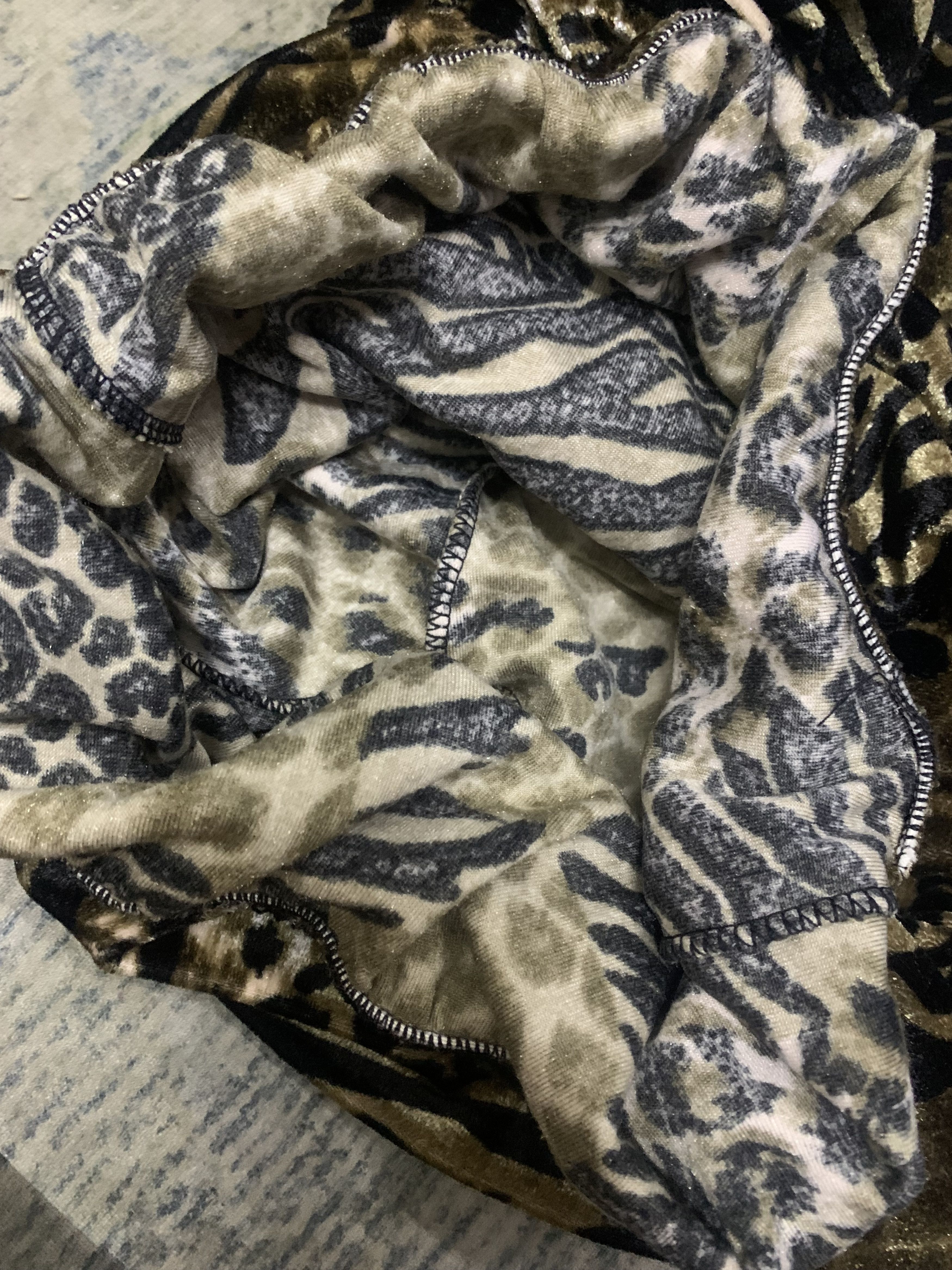 Other Vintage Animal Print Velvet Legging Size US 33 - 5 Thumbnail