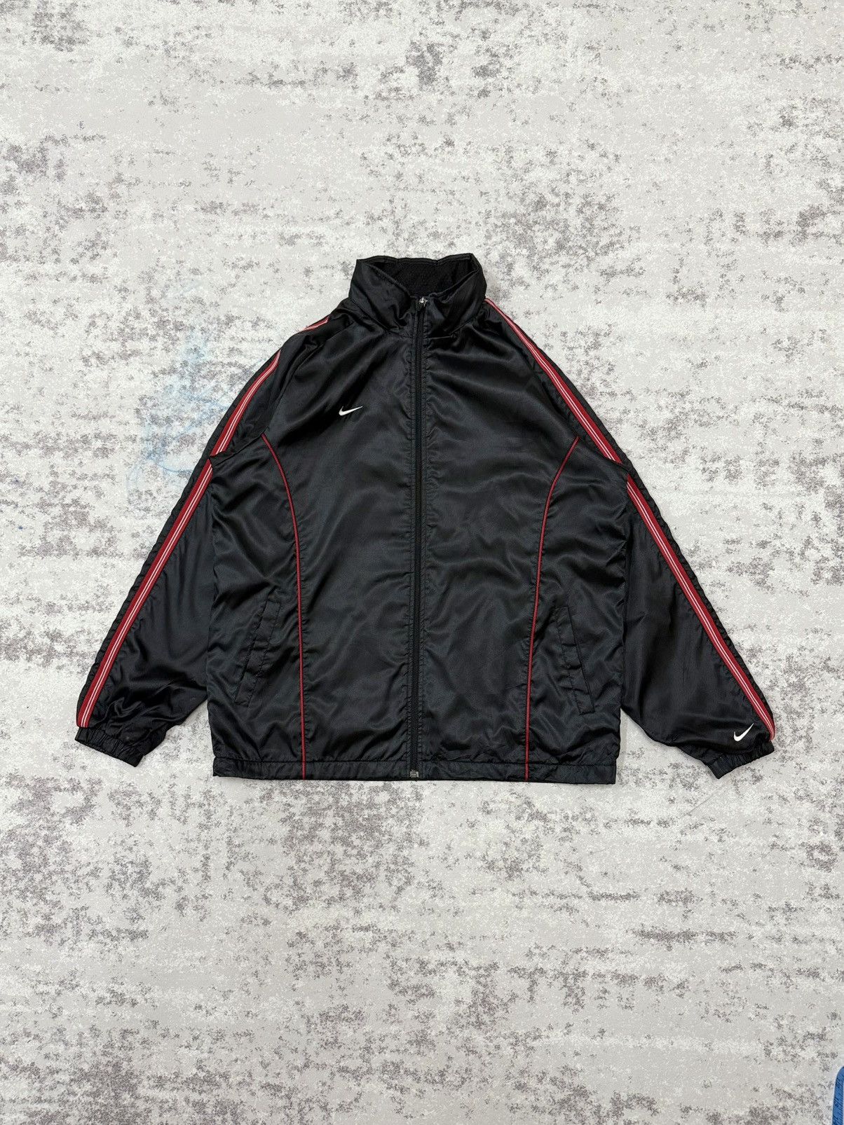 Nike Vintage Nike Swoosh Double Brested Windbreaker Jacket Size US XL / EU 56 / 4 - 3 Thumbnail
