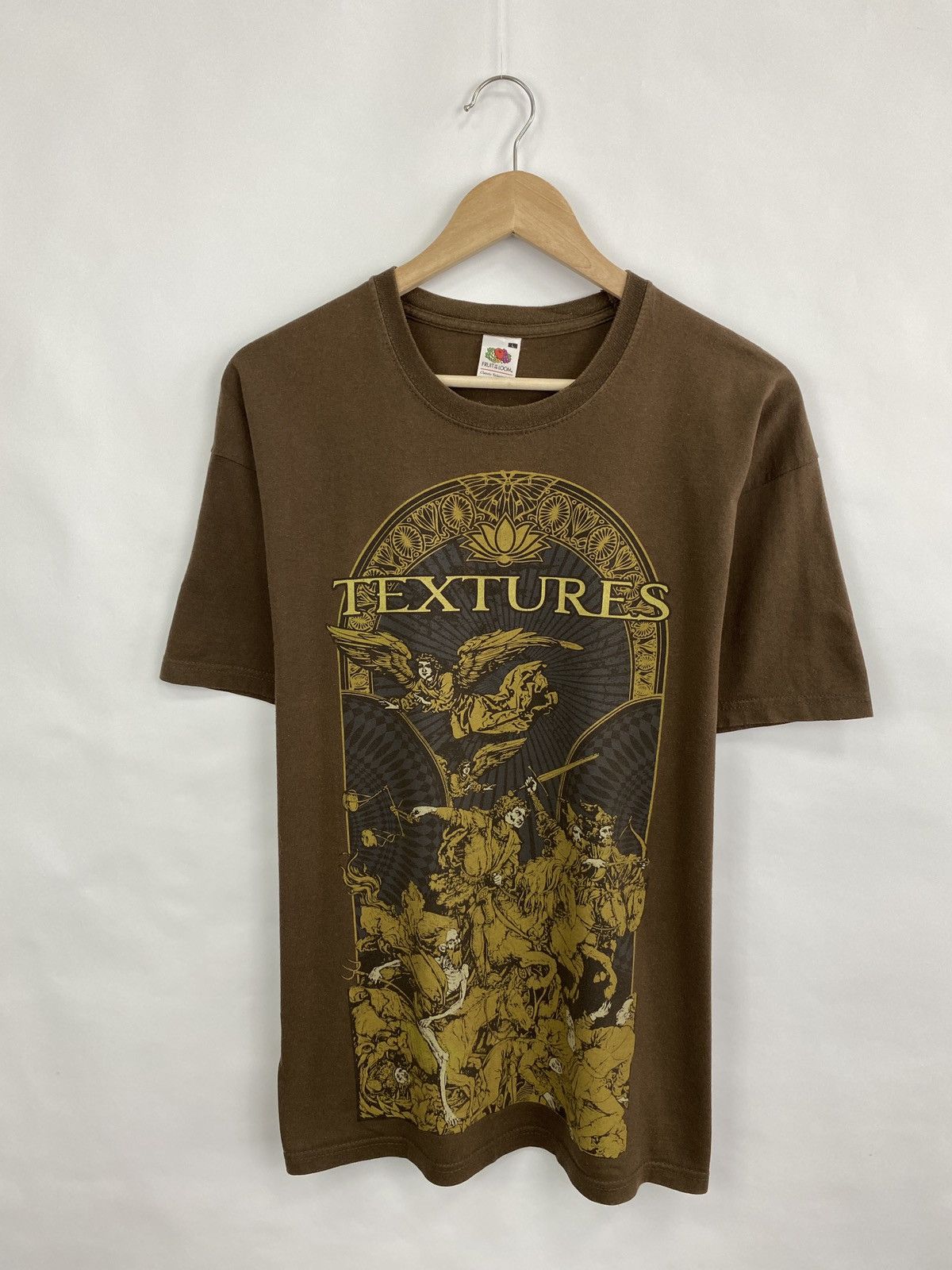 Other Vintage 90s Textures brown t-shirt rare retro hype Y2K Size US L / EU 52-54 / 3 - 3 Thumbnail