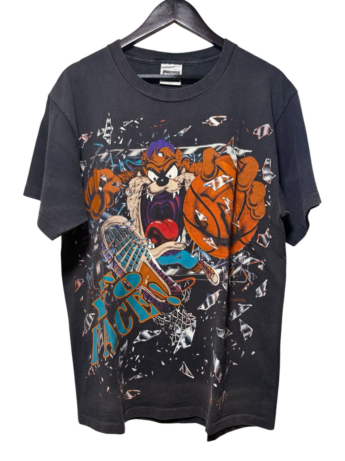 Tultex Vintage 1993 Tasmanian Devil Shattered Backboard Glass TEE Size US L / EU 52-54 / 3 - 1 Thumbnail