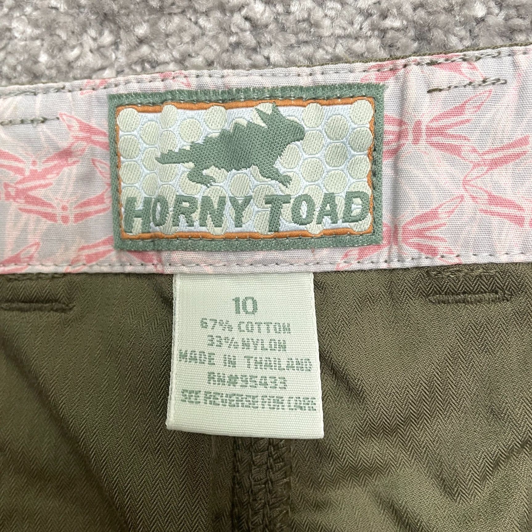 Vintage VINTAGE Horny Toad Capri Pants Womens 10 Green Straight Leg Embroidered Outdoor 34x18 Size 32" / US 10 / IT 46 - 6 Thumbnail