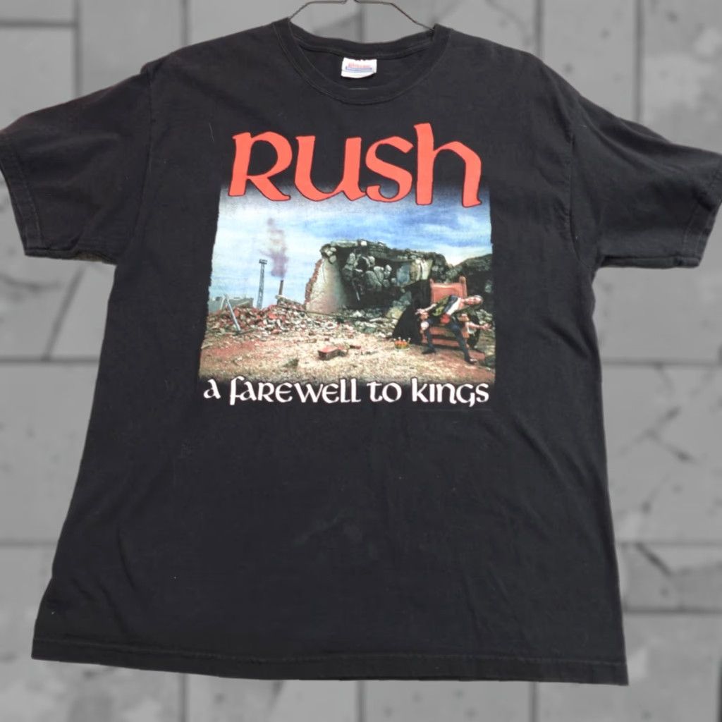 Vintage VINTAGE Rush Shirt Large Black Farewell to Kings 2002 Mens T-Shirt Short Sleeve Crew Neck Cotton XS? Size US L / EU 52-54 / 3 - 1 Thumbnail