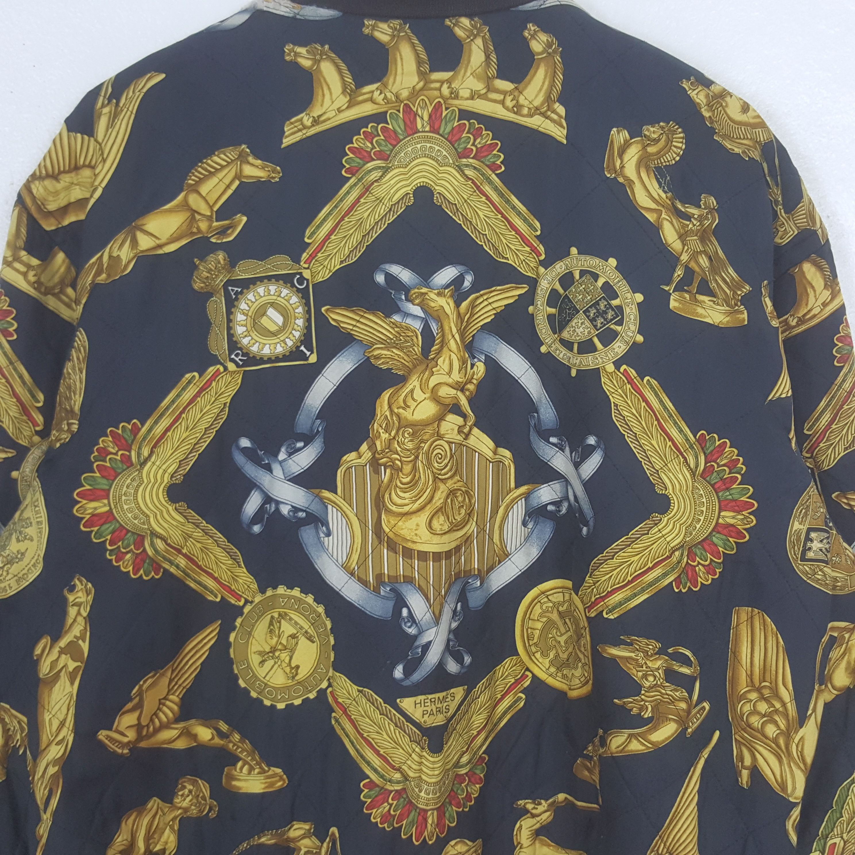 Hermes Vintage Hermes Paris Fashion Style Bombers Jacket C320N16 Size US XXL / EU 58 / 5 - 4 Thumbnail