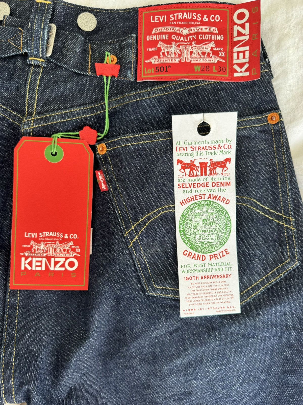 Kenzo Levi s Levi s Vintage Clothing LEVI S X KENZO 1933 501 JEANS Grailed