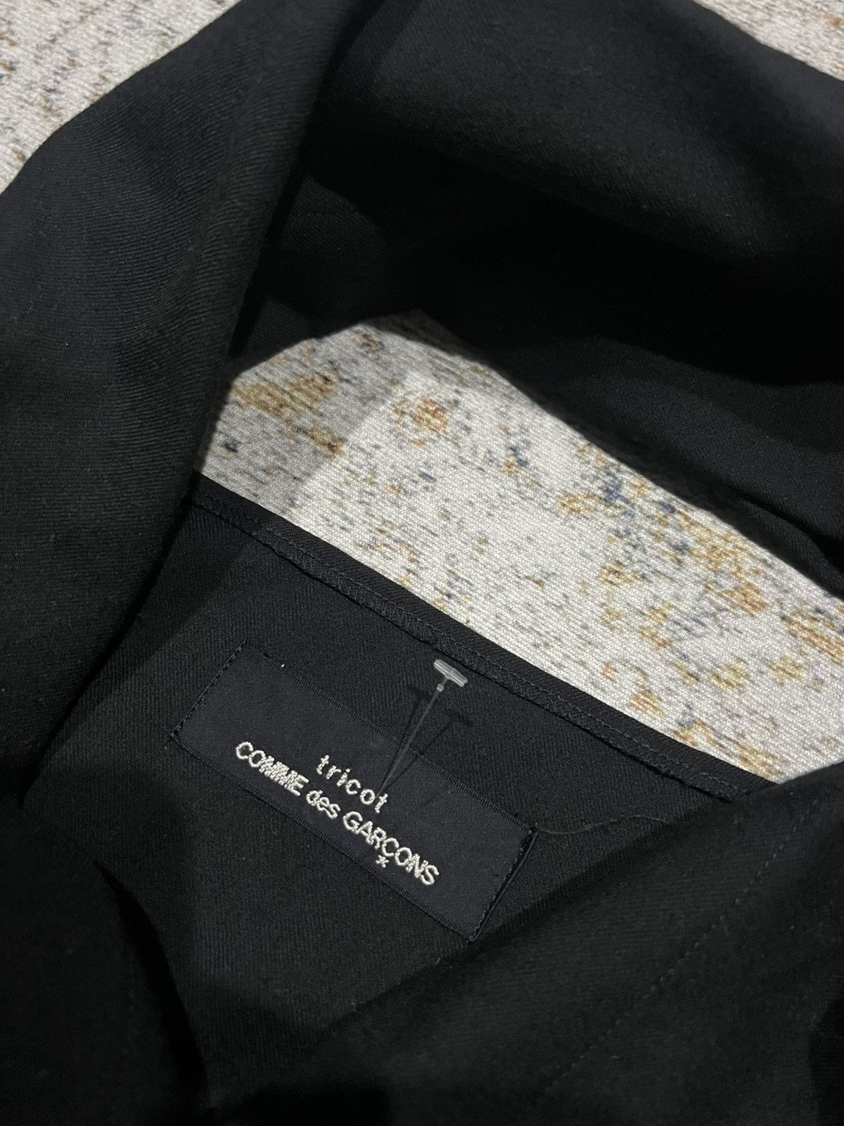 Comme des Garcons × Rei Kawakubo Aw92 Tricot Comme des Garcons Black Blazer Jacket Size US S / EU 44-46 / 1 - 5 Thumbnail