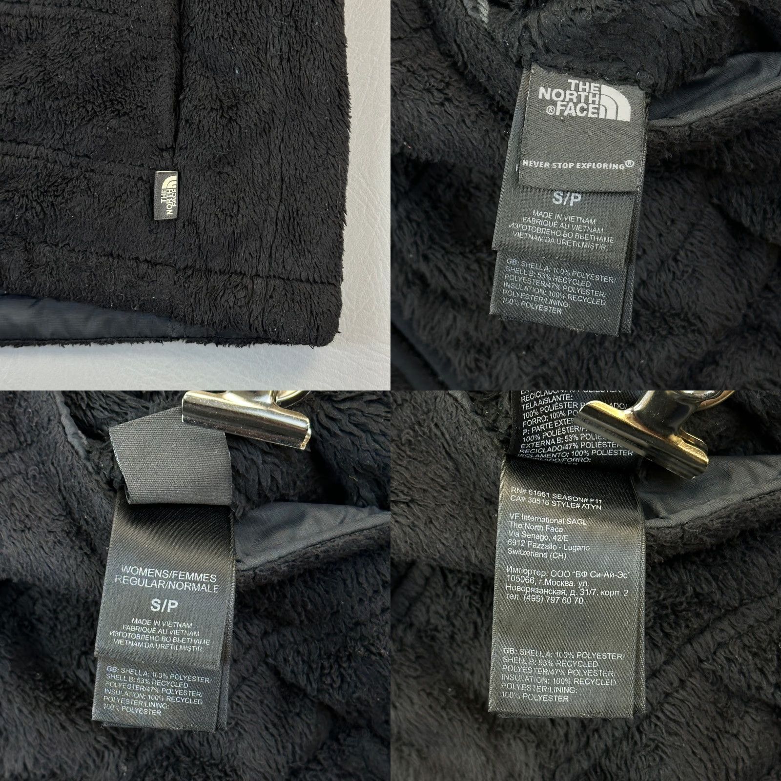The North Face The North Face Vest Women’s Small Black Gray Full Zip Insulated Reversible Size S / US 4 / IT 40 - 8 Thumbnail