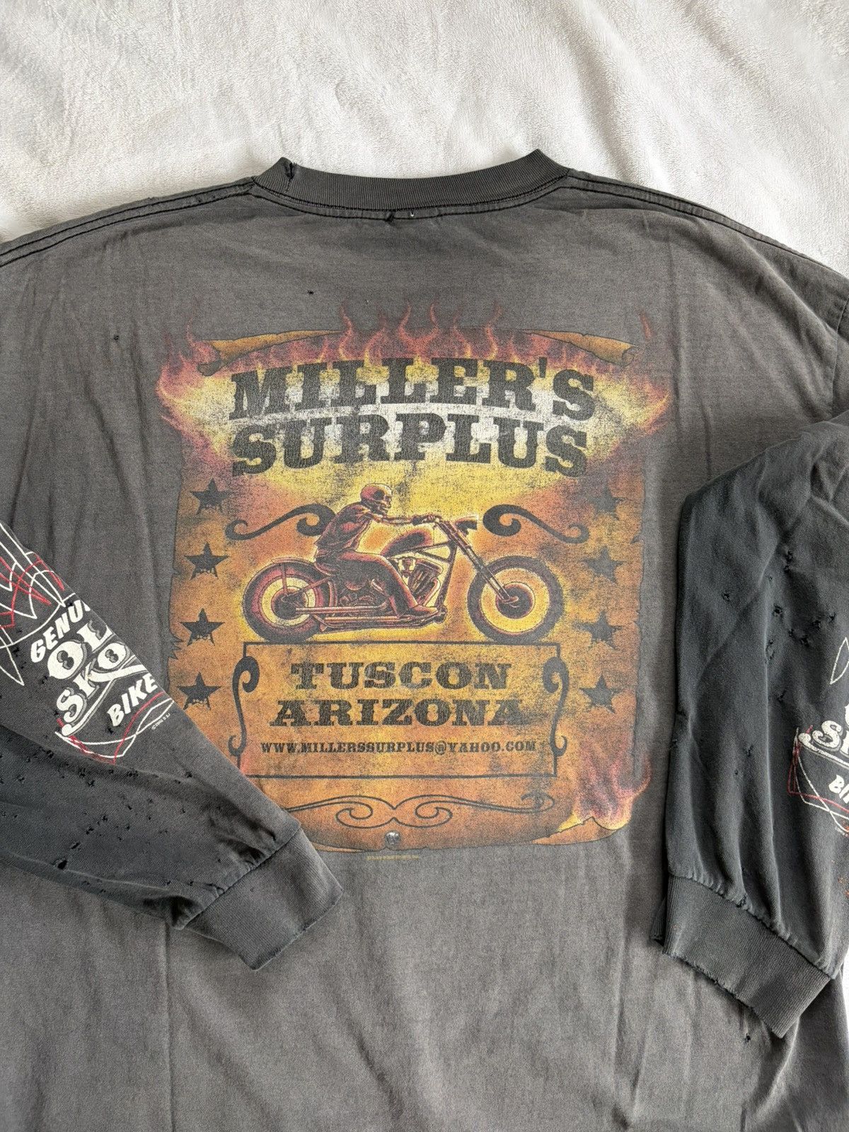 Harley Davidson 1990s Biker Long Sleeve Tee Size US XL / EU 56 / 4 - 5 Thumbnail