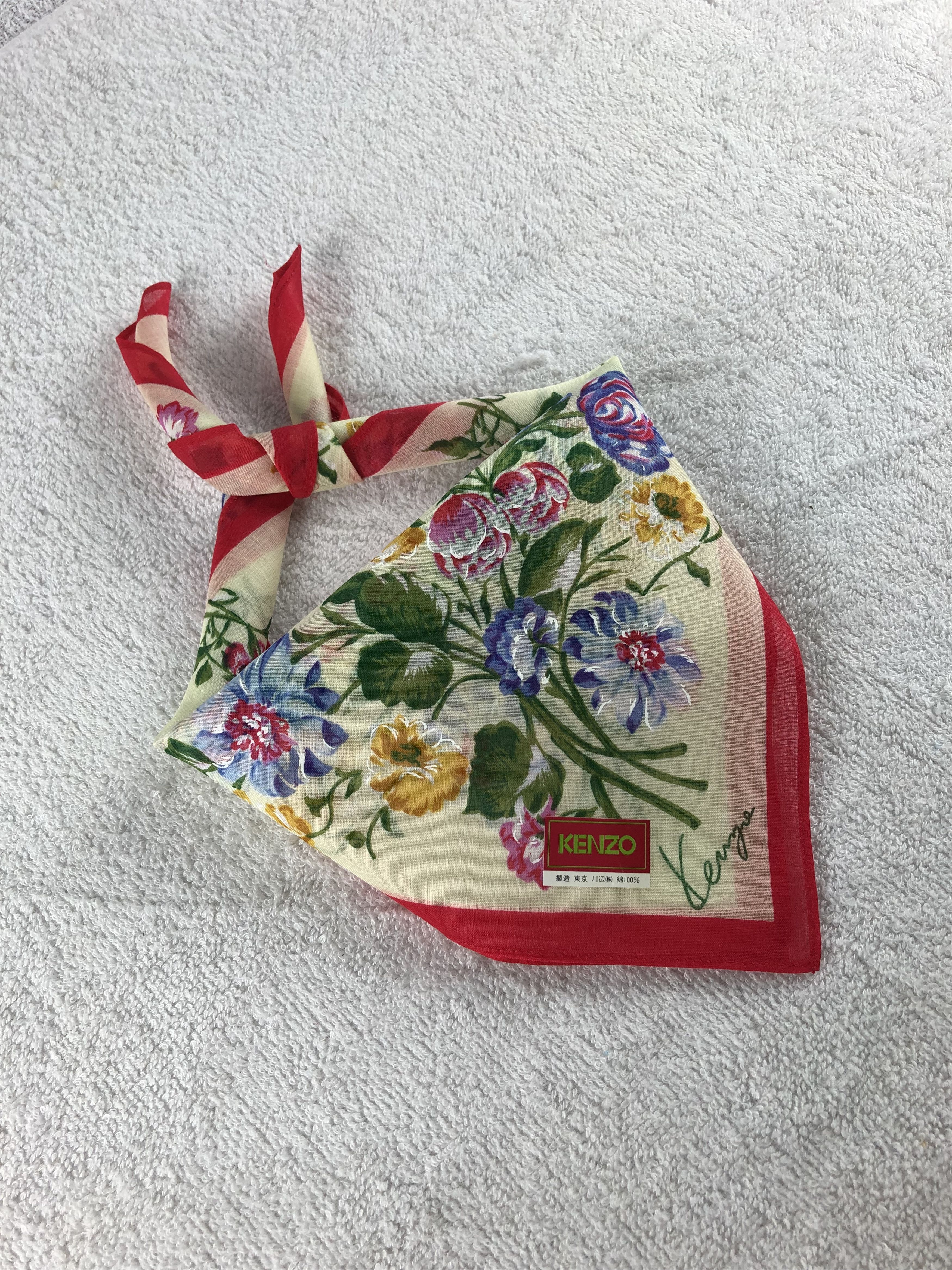 Kenzo × Vintage Kenzo Handkerchief / Bandana / Neckerchief Size ONE SIZE - 1 Thumbnail