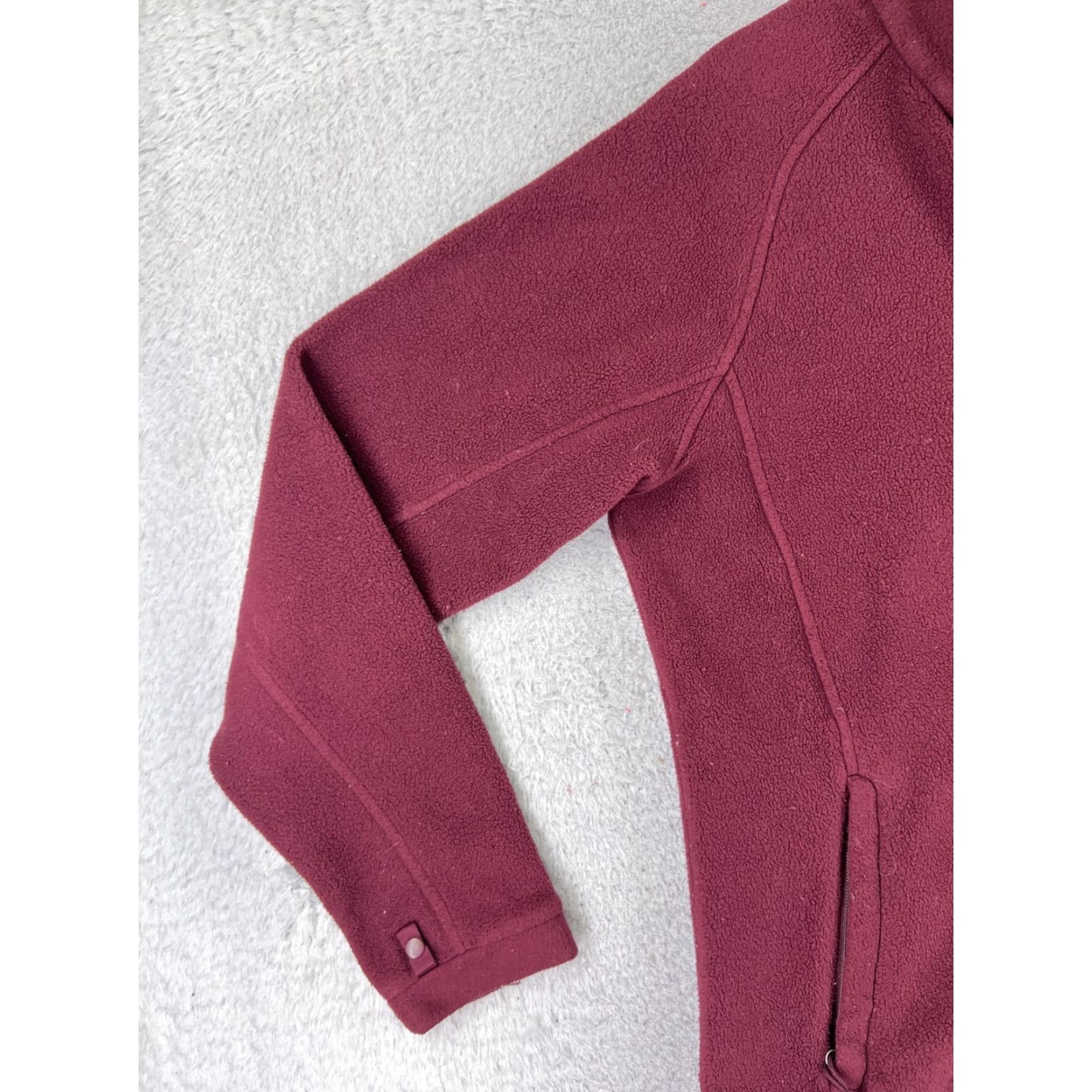 The North Face The North Face Jacket Women XL Red Full Zip Polyester Fleece Mock Neck Modern Casual, Travel, Workwear Mens? Women? Size XL / US 12-14 / IT 48-50 - 3 Thumbnail