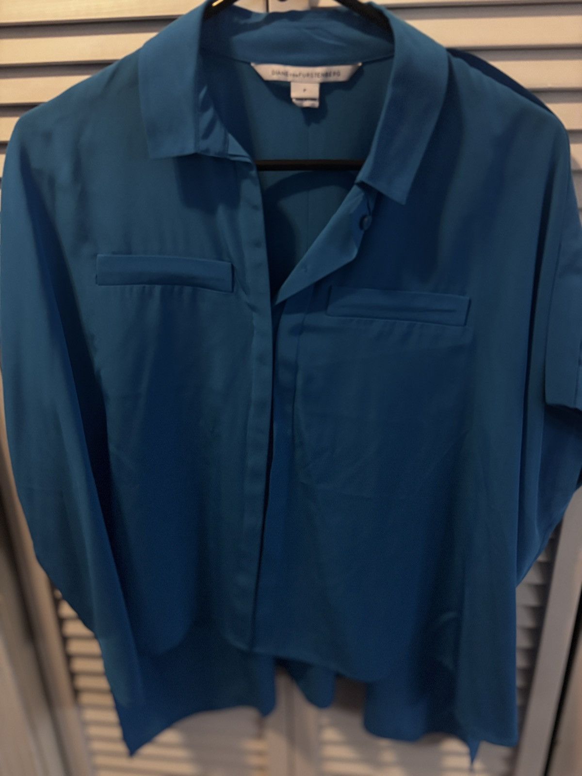 DIANE VON FURSTENBERG size P silk top