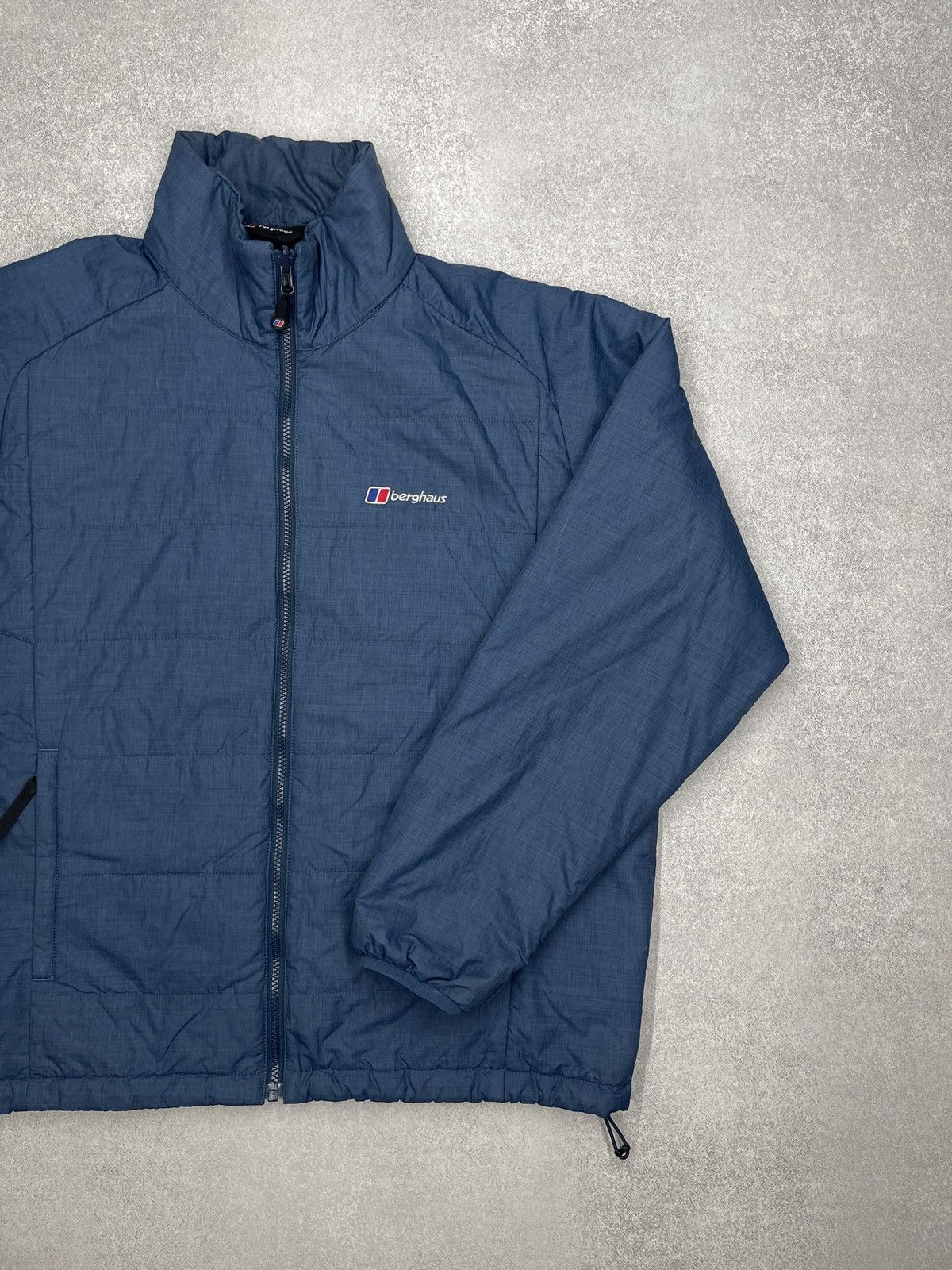 Mens Berghaus Nylon Puffer Jacket Blue Outdoor Gorpcore
