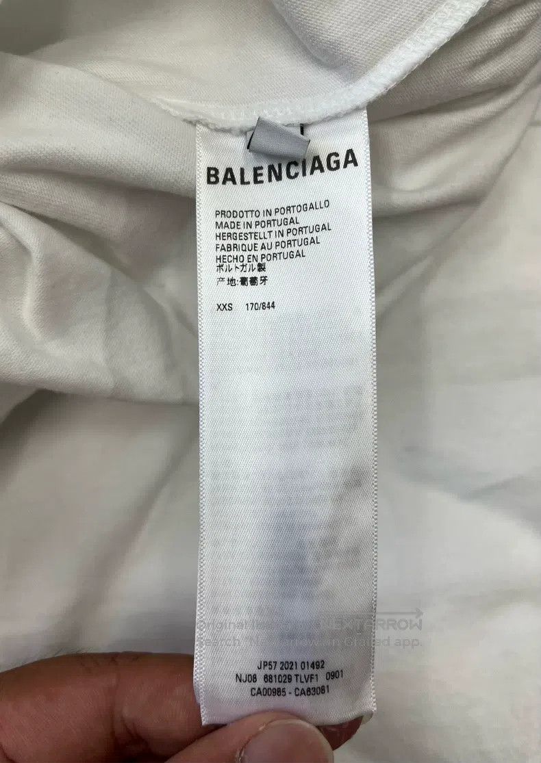 Balenciaga Balenciaga White front cartoon print logo hooded OS versio Size US XXS / EU 40 - 4 Thumbnail
