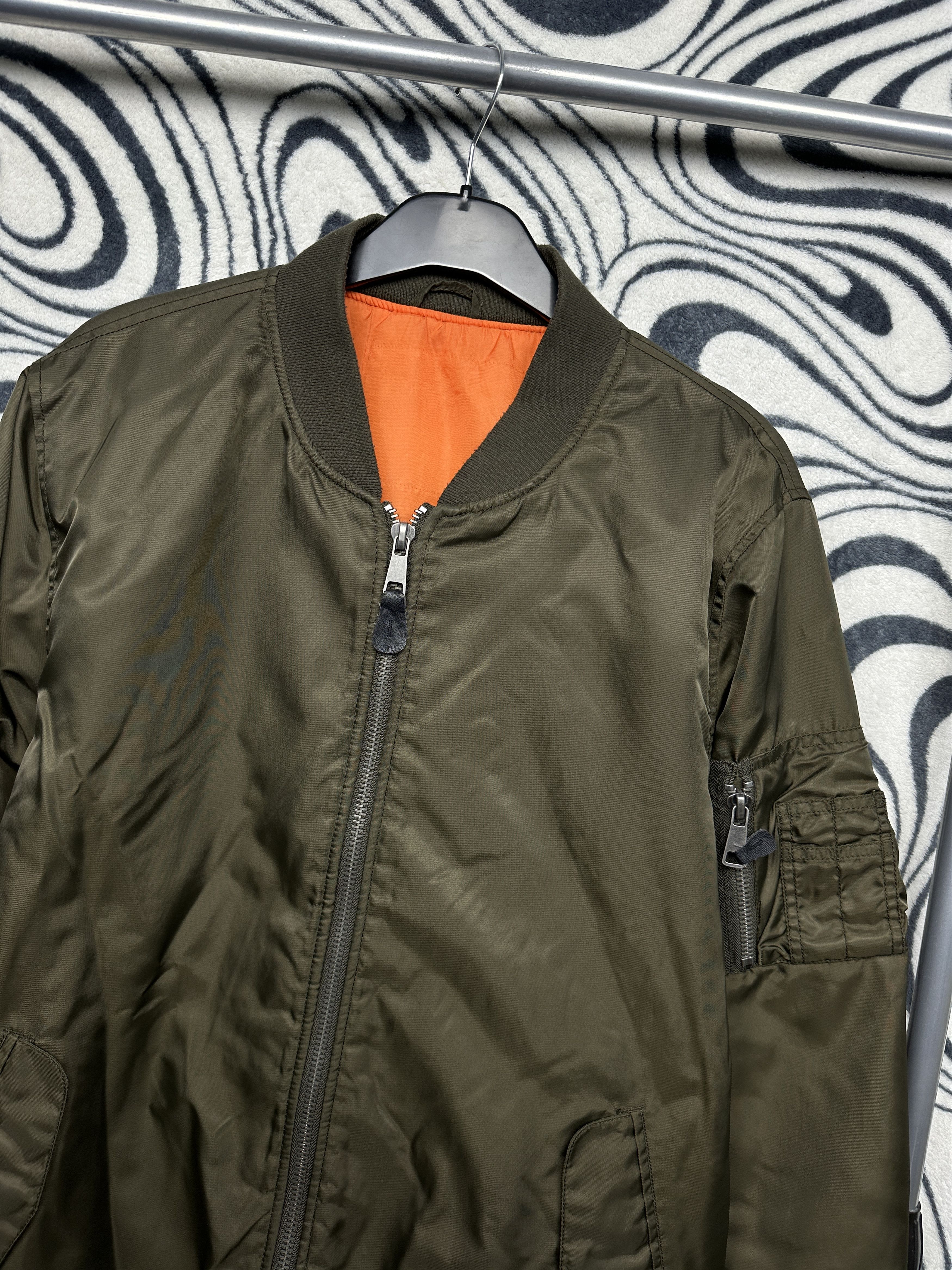 Vintage Vintage Mens Nylon MA1 Bomber Jacket Size US L / EU 52-54 / 3 - 2 Thumbnail
