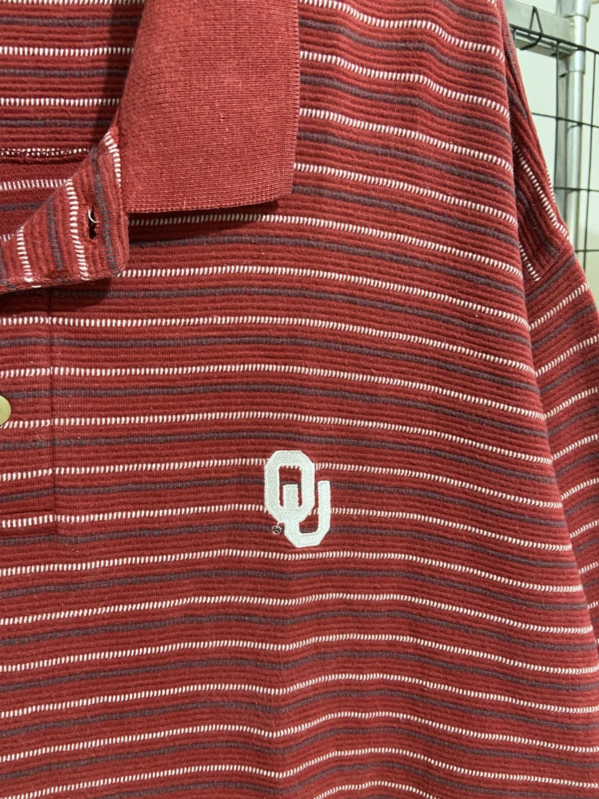Nike NIKE Team Oklahoma Sooners polo vintage Size US XL / EU 56 / 4 - 4 Thumbnail