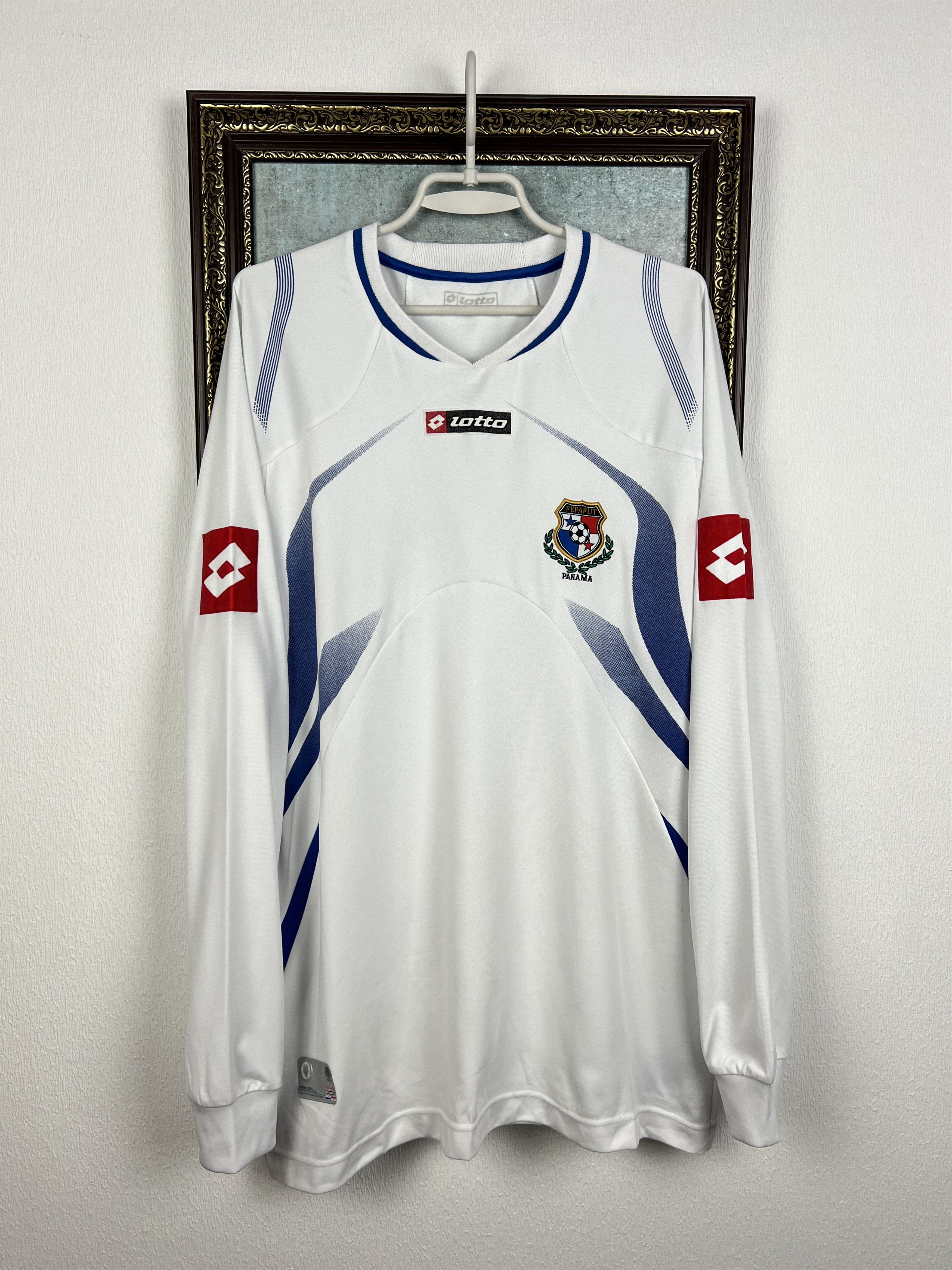 Lotto Sport Panama Football Shirt Soccer Lotto Long Sleeve Jersey Trikot Size US XL / EU 56 / 4 - 1 Thumbnail