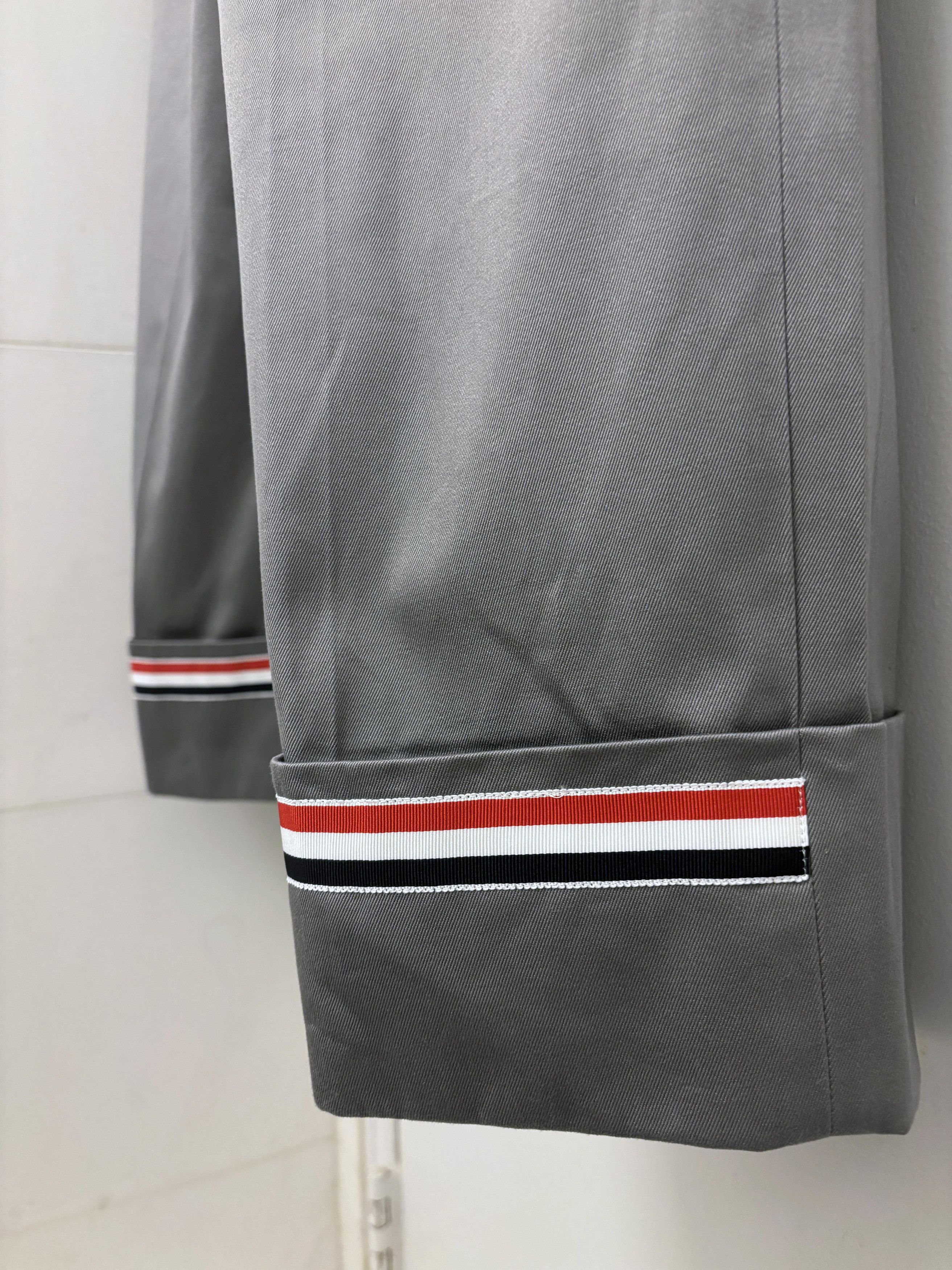 Thom Browne Thom Browne Cotton Trousers with Signature Ribbon Detail Size US 36 / EU 52 - 4 Thumbnail