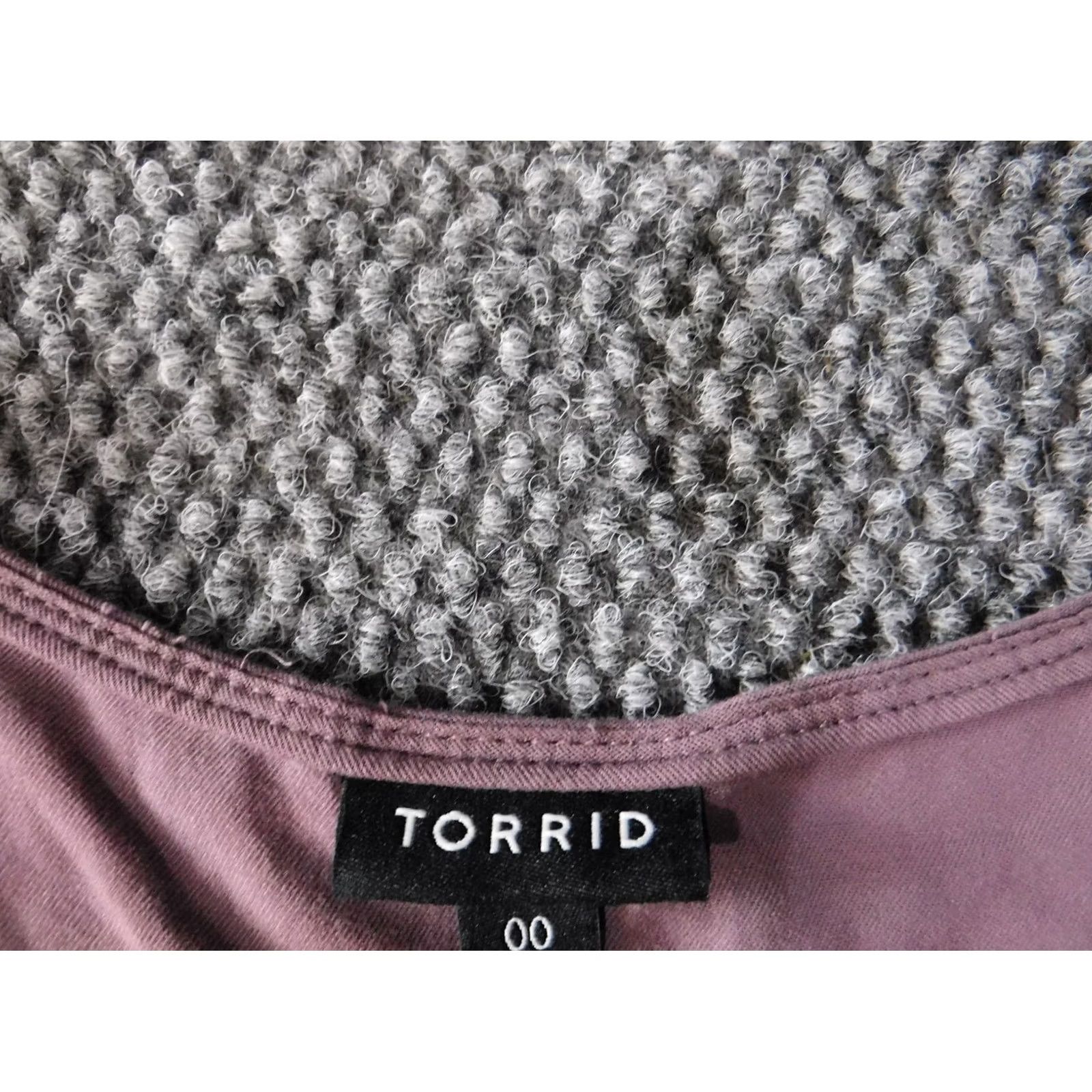Torrid Torrid Blouse Women 0X Plus Purple Sleeveless Collared Button Casual Classic Style BasicStretch Regular Womens Shirt Size XL / US 12-14 / IT 48-50 - 4 Thumbnail