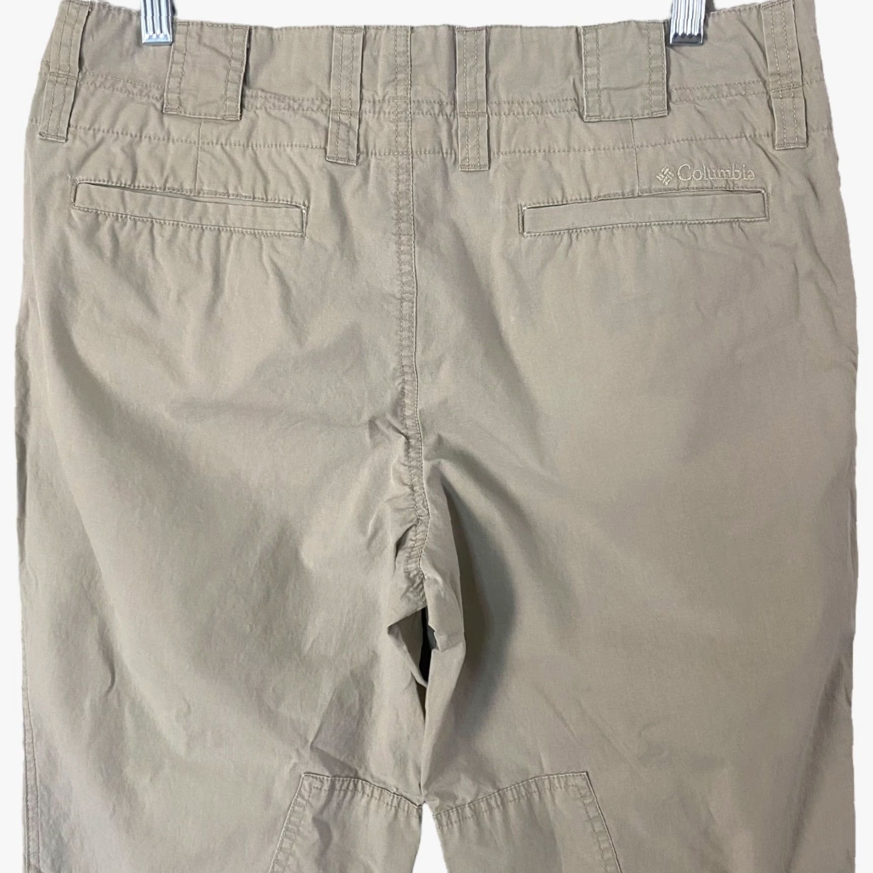 Vintage Columbia Cropped Capri Hiking Pants Women 10 Tan Pockets Outdoor Gear/Outerwear (Cropped) Size 32" / US 10 / IT 46 - 6 Thumbnail