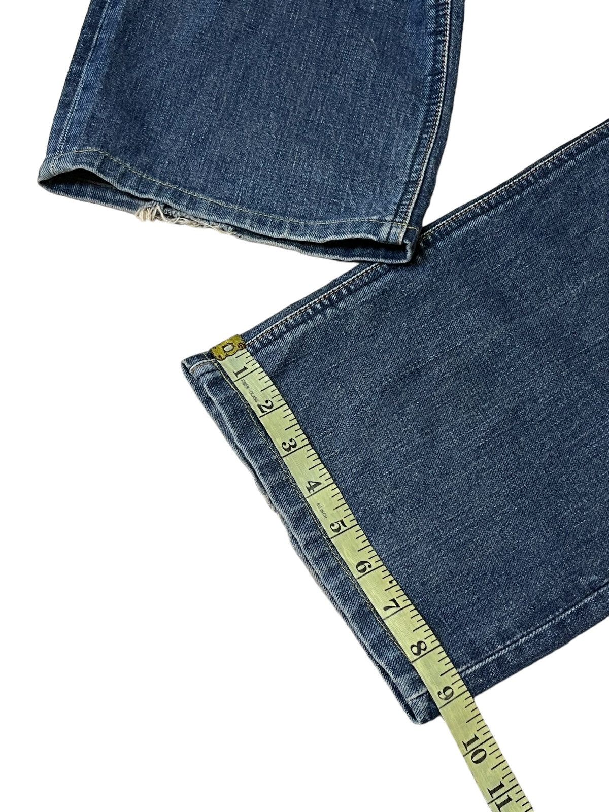 Lee VINTAGE LEE RIDERS REPRO 50s RIPPED HALF SELVEDGE DENIM Size US 35 - 19 Thumbnail