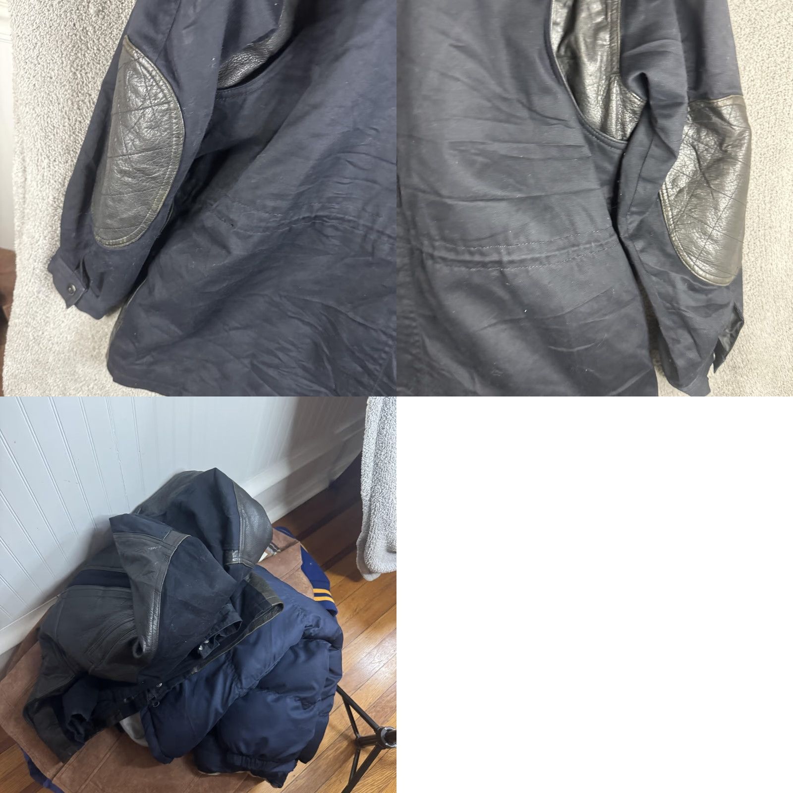 Vintage VINTAGE Lakeland Coat Men 42 Black Leather Canvas Insulated Outdoor Pockets Full Zip 2-Fabric Field-Style Coat Mens Size US XS / EU 42 / 0 - 10 Thumbnail