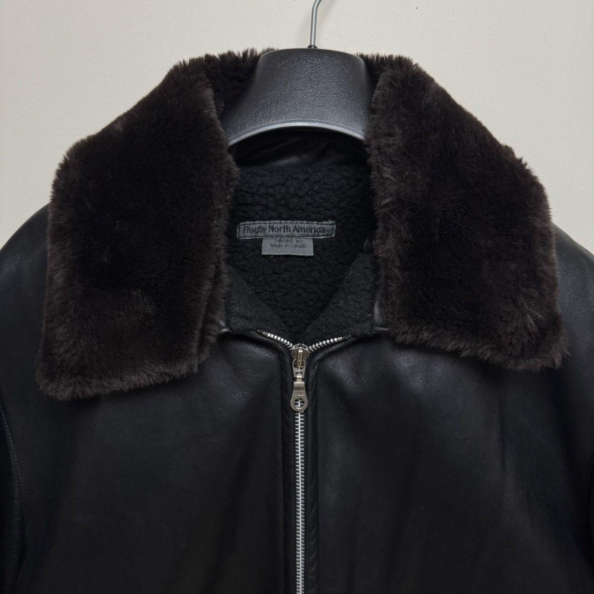 M0851 m0851 Vintage Rugby North America Leather Avaitor Jacket Size US S / EU 44-46 / 1 - 2 Thumbnail