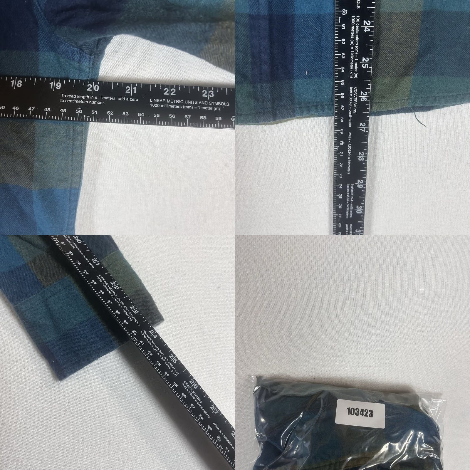 Eddie Bauer Eddie Bauer Button-Up Long Sleeve Shirt Mens Small Green Blue Plaid L/S Casual Travel Front Pocket Multicolor Cotton Flannel Relaxed Fit Men Size US S / EU 44-46 / 1 - 8 Thumbnail