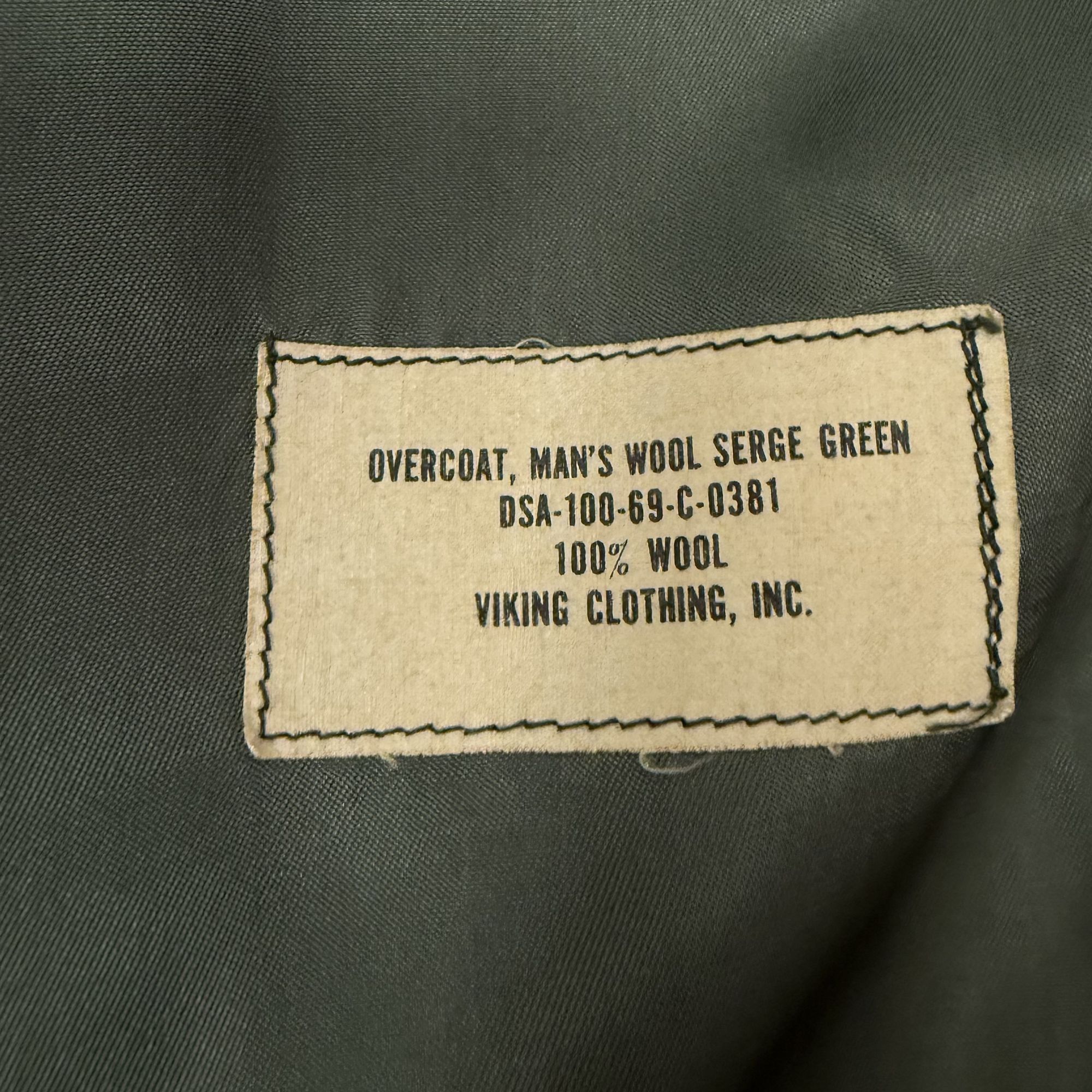 Other Vtg Viking Clothing VIETNAM Era Military SERGE GREEN Jacket Size US S / EU 44-46 / 1 - 4 Thumbnail