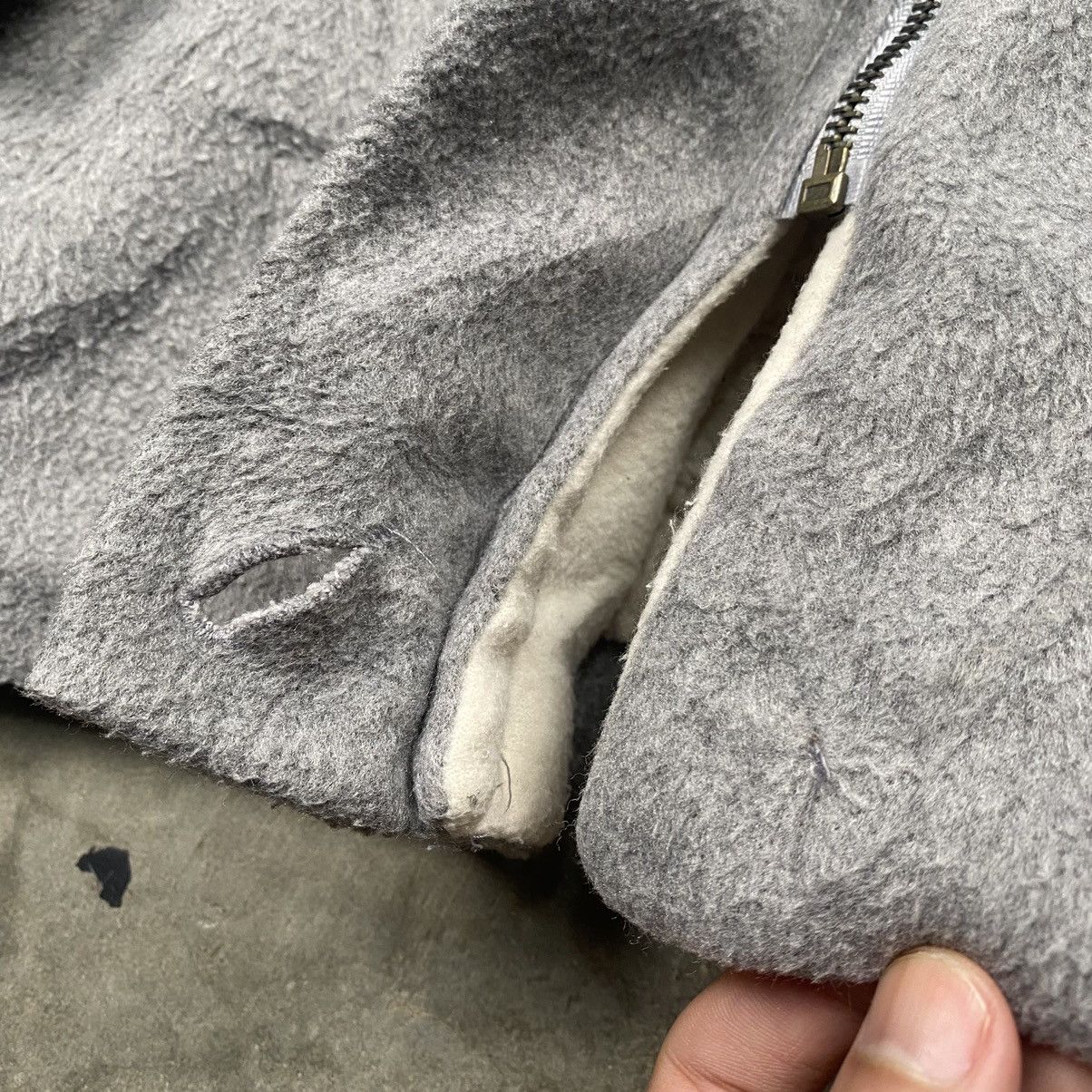If Six Was Nine × Japanese Brand × Le Grande Bleu (L.G.B.) Faux Fur Hooded i6w9 LGB Style Fleece Zip Up Size L / US 10 / IT 46 - 4 Thumbnail