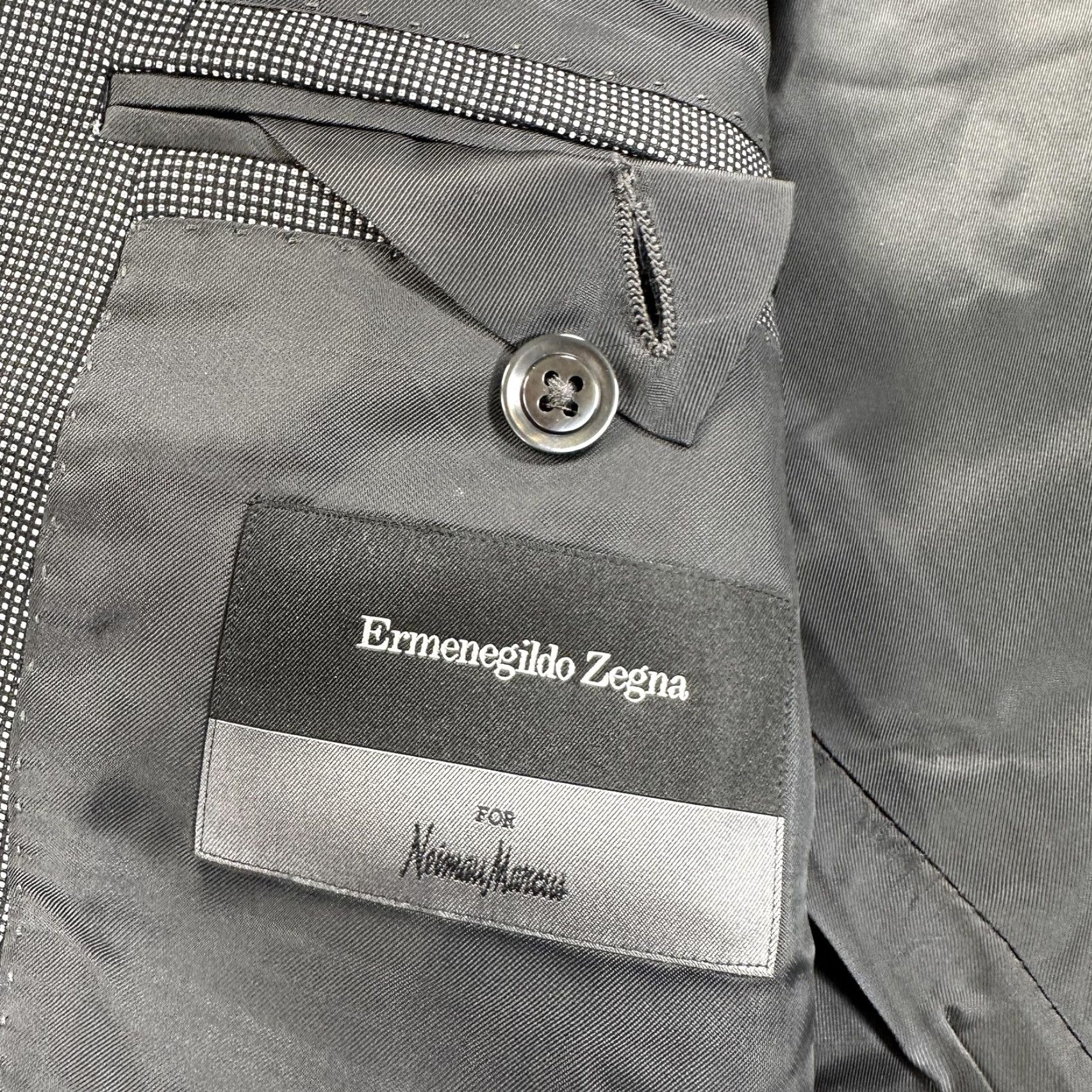 Ermenegildo Zegna Ermenegildo Zegna Blazer Sport Coat Mens 42 Gray Check Wool Silk Two Button Size 42R - 5 Thumbnail
