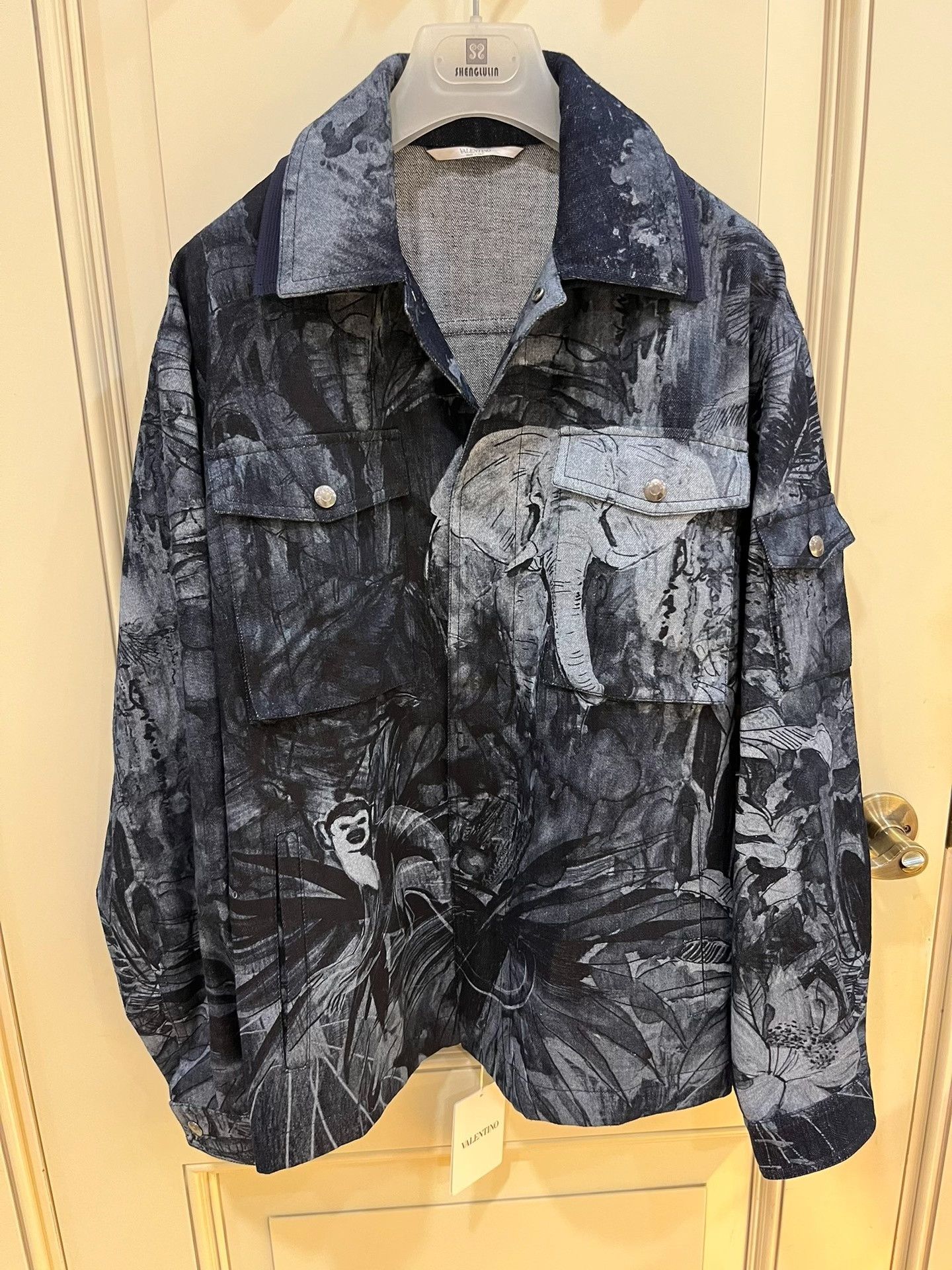 Valentino Valentino Tropical Oil Painting Denim Jacket Size US S / EU 44-46 / 1 - 2 Thumbnail