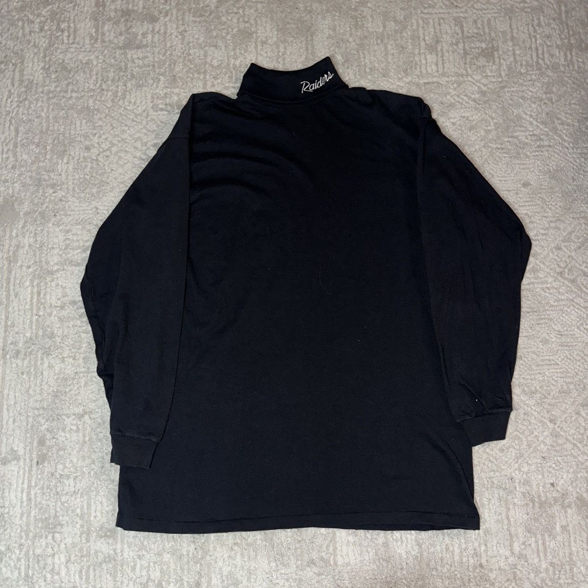 NFL Vintage LA Raiders Script Turtleneck Size US XL / EU 56 / 4 - 1 Thumbnail
