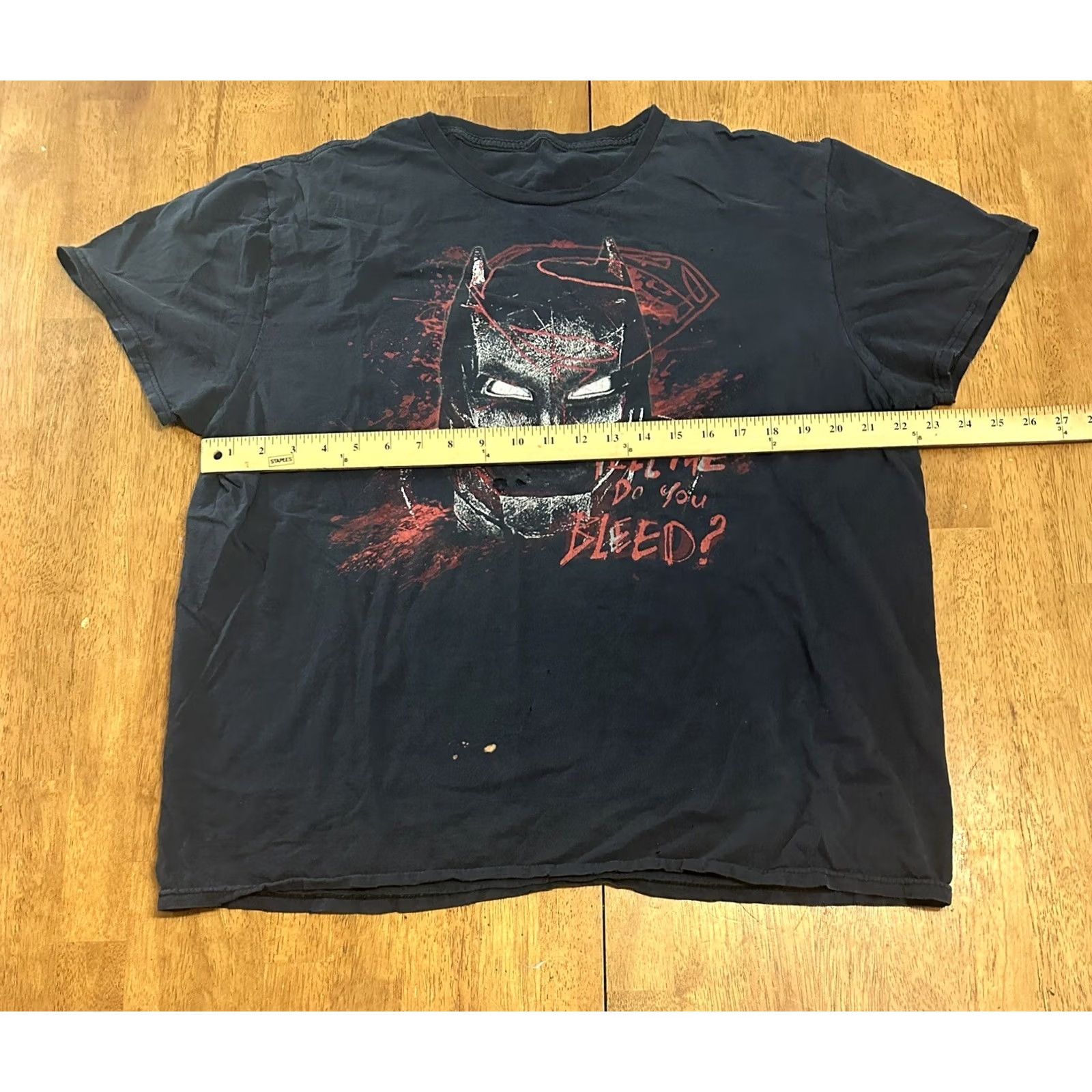 Vintage Batman Vs. Superman Tell Me Do You Bleed? T Shirt Comic XL Size US XL / EU 56 / 4 - 6 Thumbnail