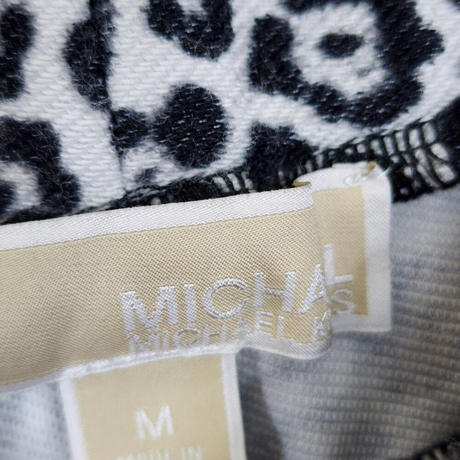 Michael Kors Michael Kors Grey Leopard Cheetah Print Skinny Pants Size 32" / US 10 / IT 46 - 2 Thumbnail