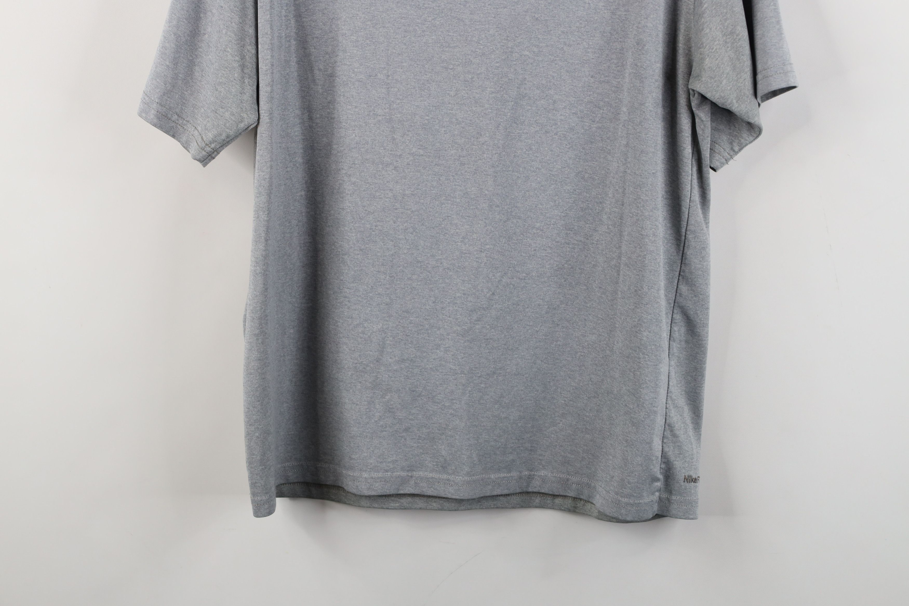 Nike Vintage Y2K Nike Scott Mini Swoosh Knit T-Shirt Heather Gray Size US M / EU 48-50 / 2 - 13 Thumbnail