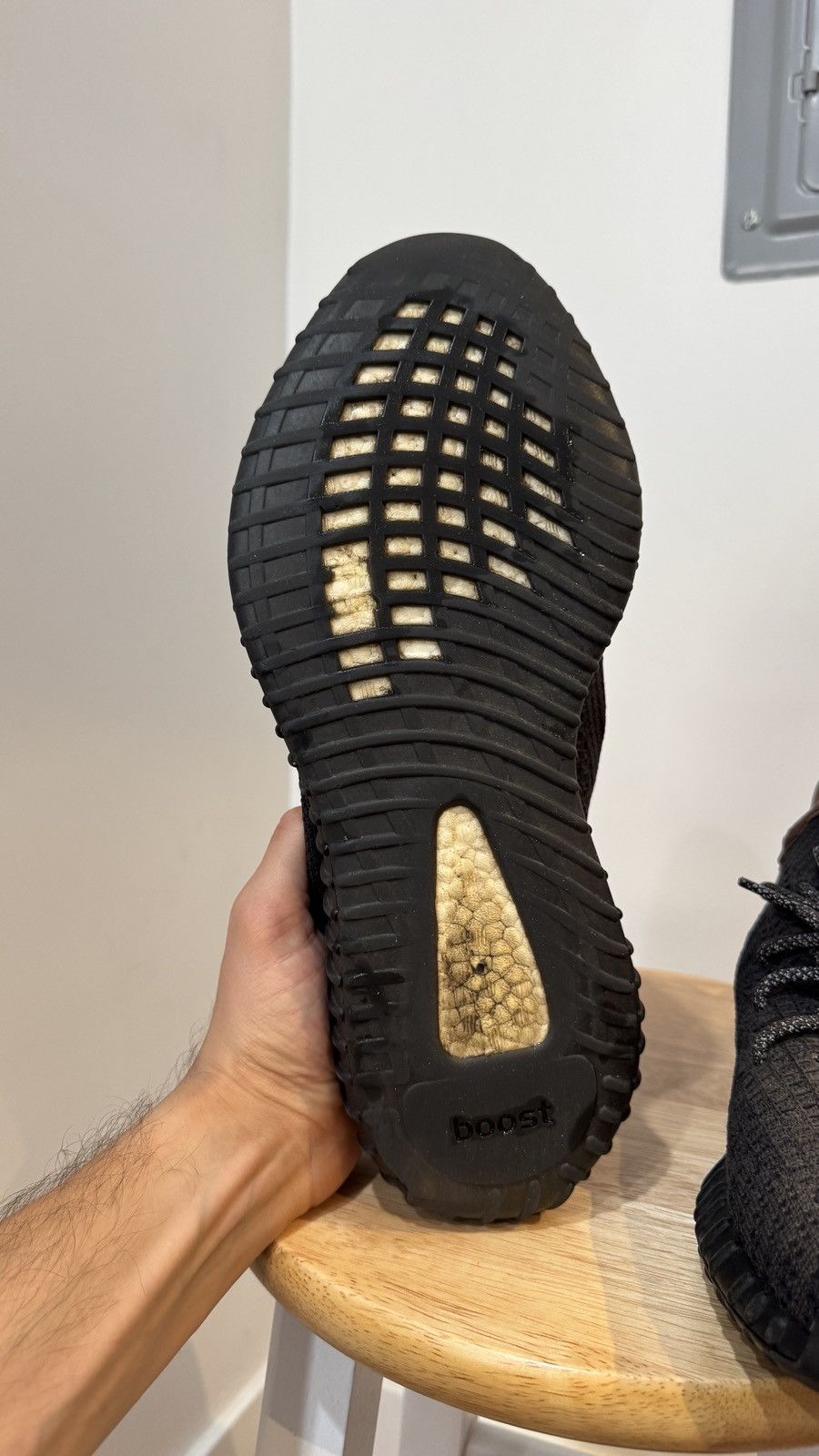 Adidas Yeezy Boost 350 V2 “Black” – Non-Reflective Size US 12.5 / EU 45-46 - 2 Thumbnail