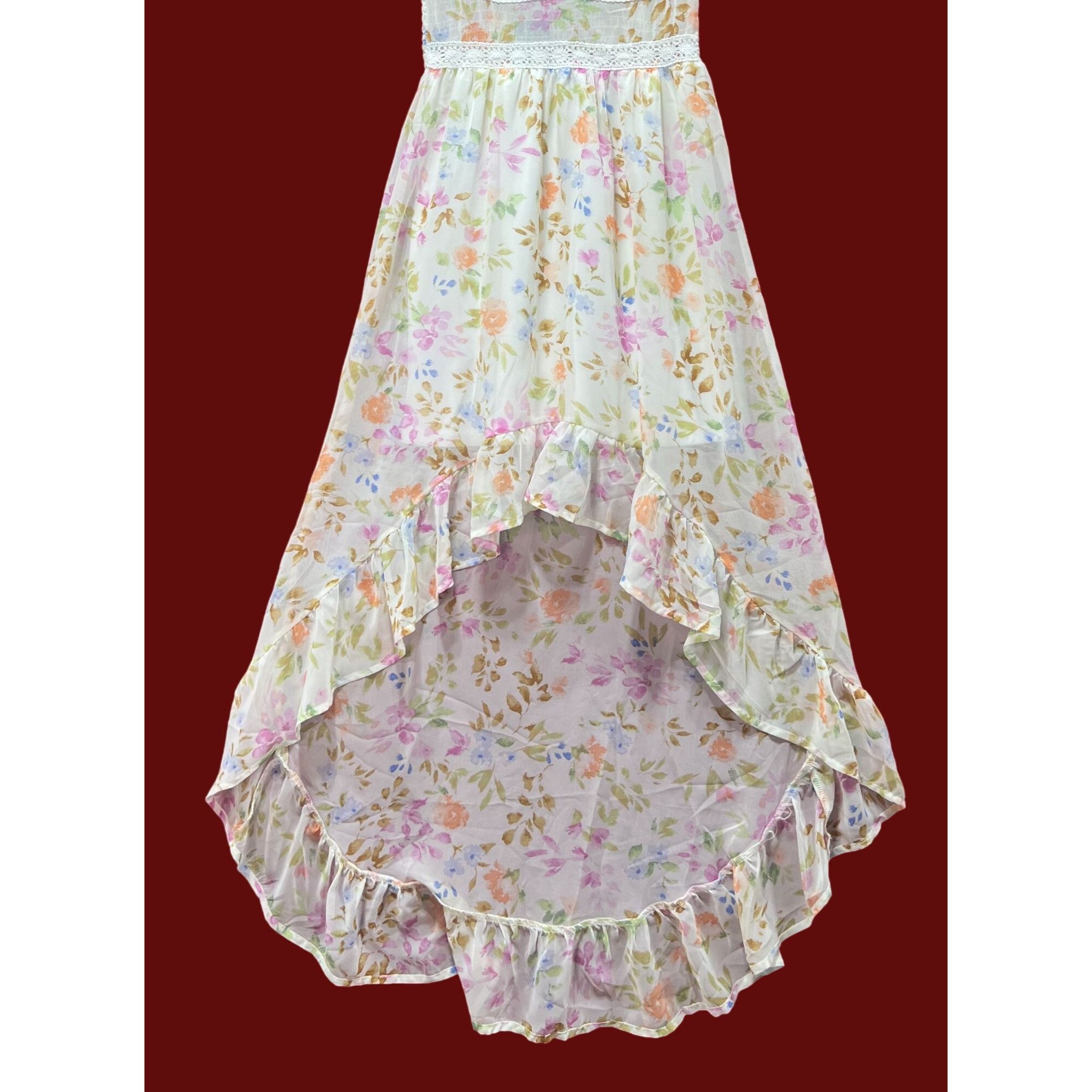 rue21 Rue 21 - Women's Summer Sleeveless High Low Hem Ruffle Flora Size XXS / US 00 / IT 34 - 14 Thumbnail