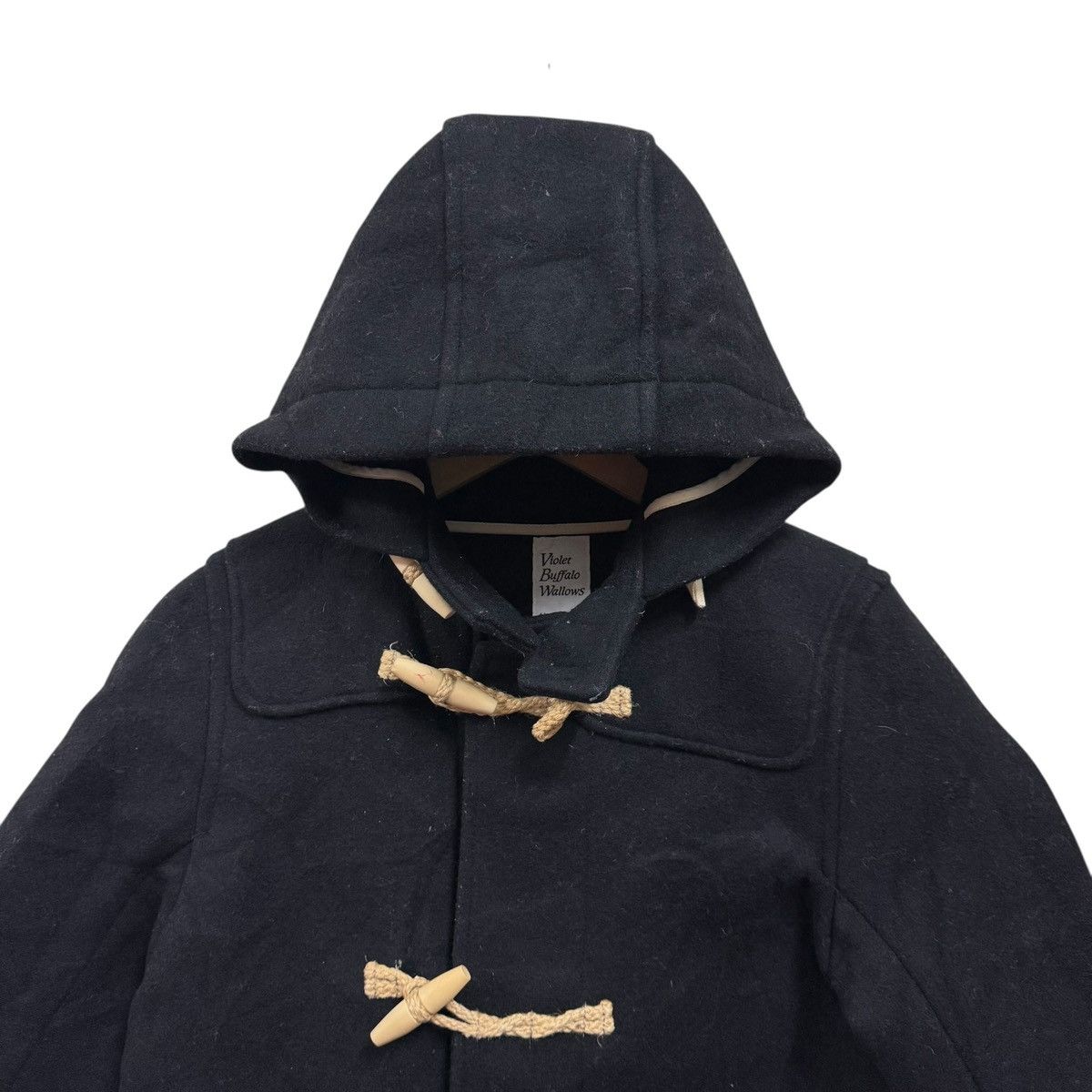Japanese Brand Violet Buffalo Wallows Hoodie Duffle Jacket Wool Size US S / EU 44-46 / 1 - 3 Thumbnail