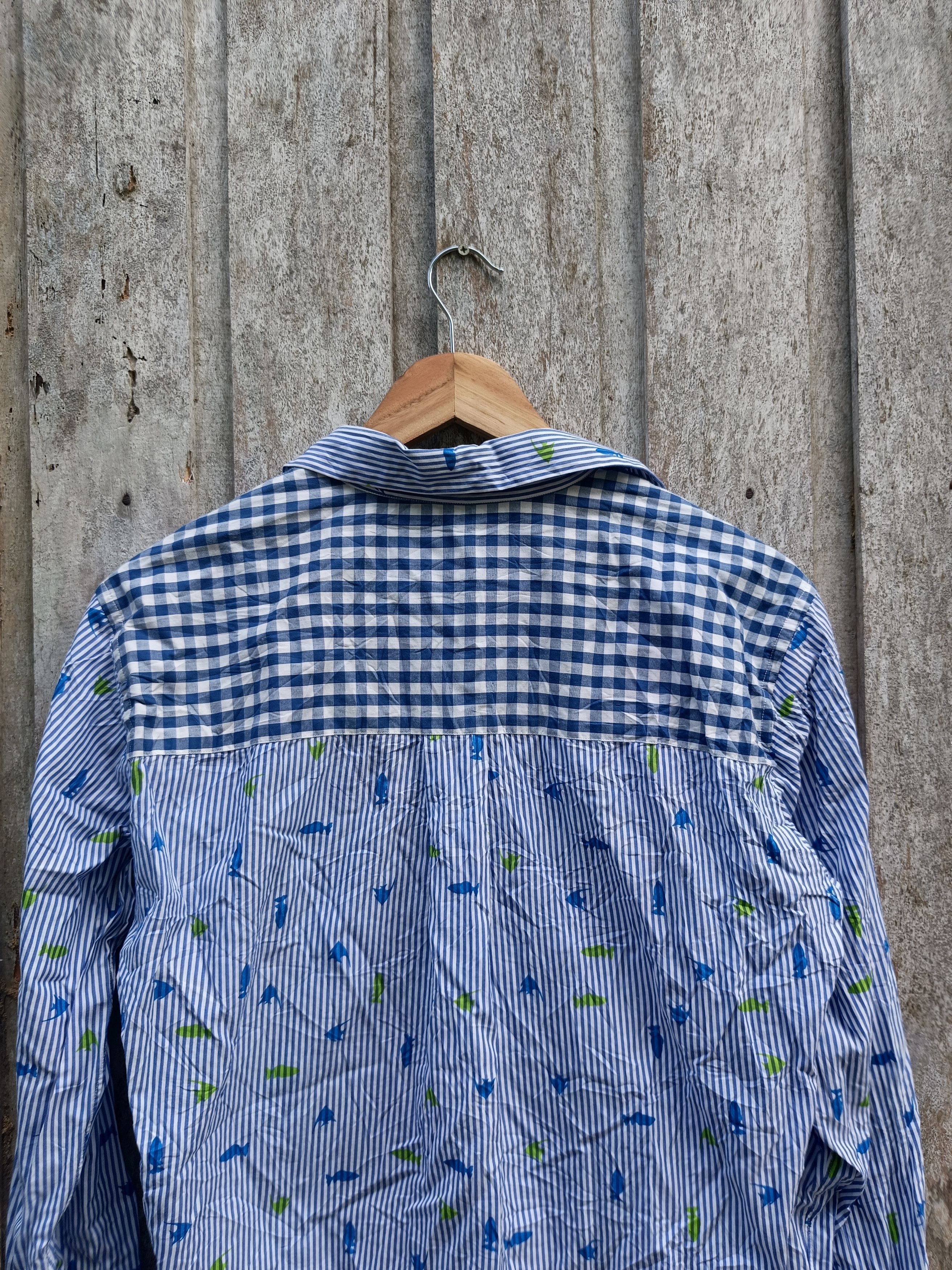 Comme des Garcons Homme Deux COMME des GARCONS Homme Deux fish aop polo Size US S / EU 44-46 / 1 - 6 Thumbnail